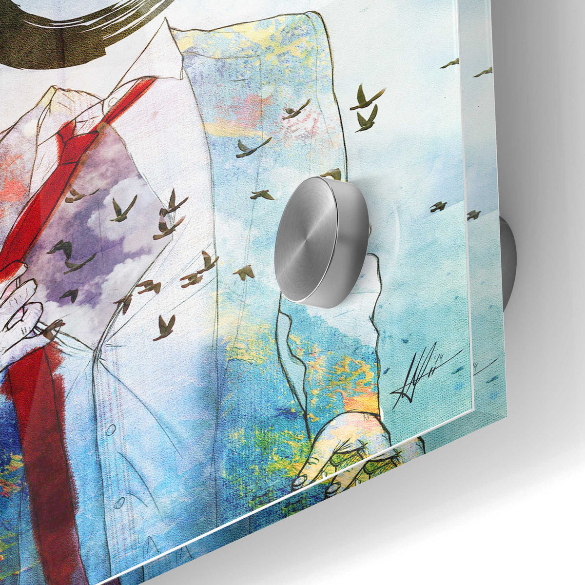 Epic Art 'Zero' by Mario Sanchez Nevado, Acrylic Glass Wall Art,24x36