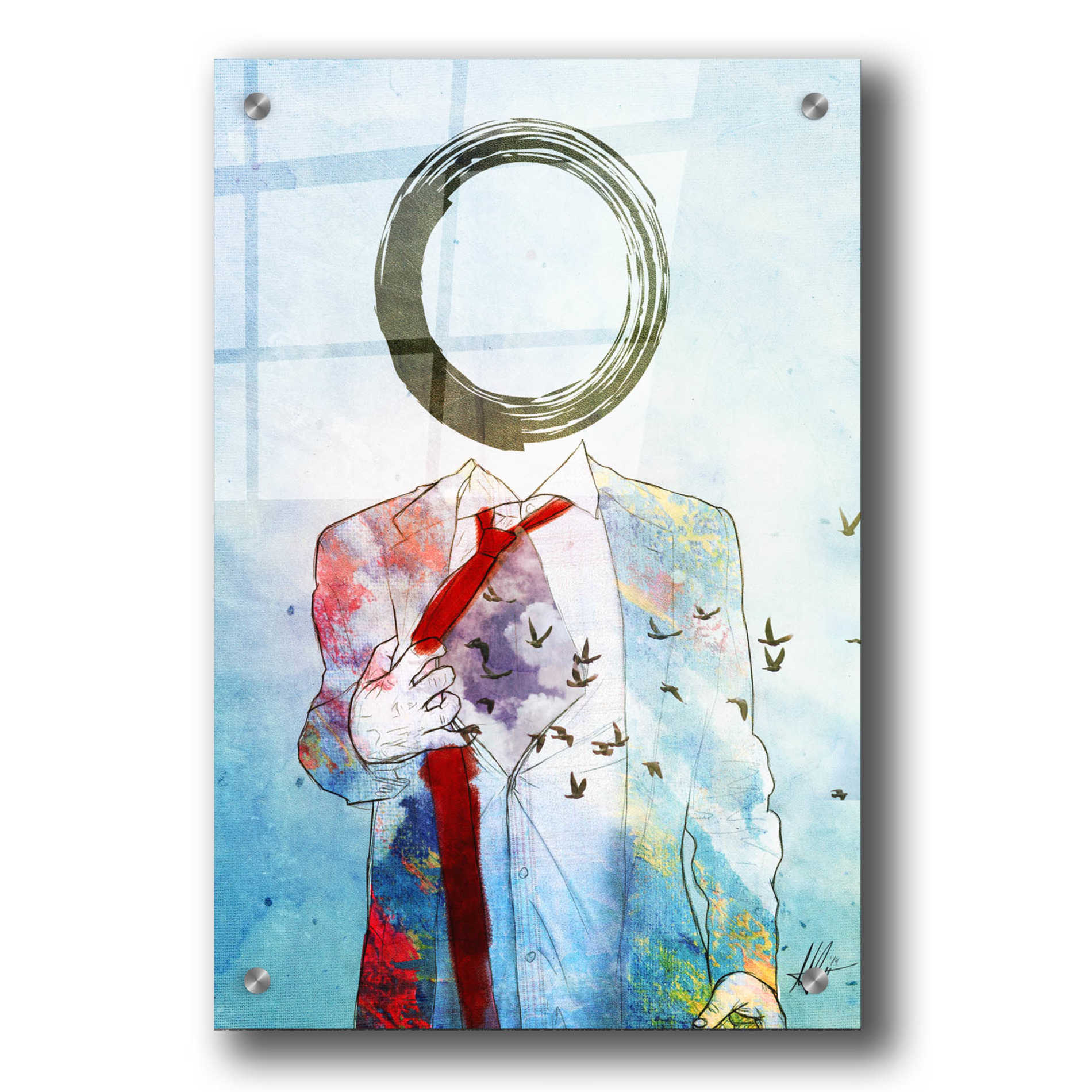 Epic Art 'Zero' by Mario Sanchez Nevado, Acrylic Glass Wall Art,24x36