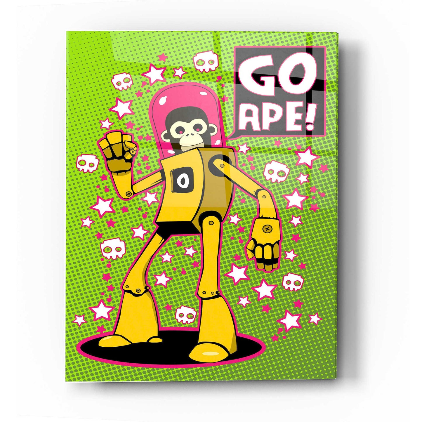 Epic Art 'Go Ape' by Craig Snodgrass, Acrylic Glass Wall Art,24x36