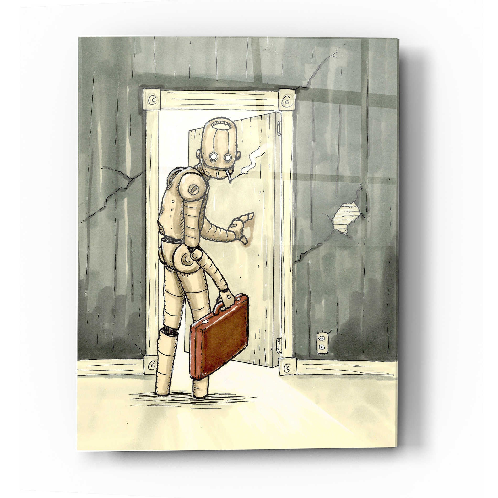 Epic Art 'I'll Be Back' by Craig Snodgrass, Acrylic Glass Wall Art,24x36