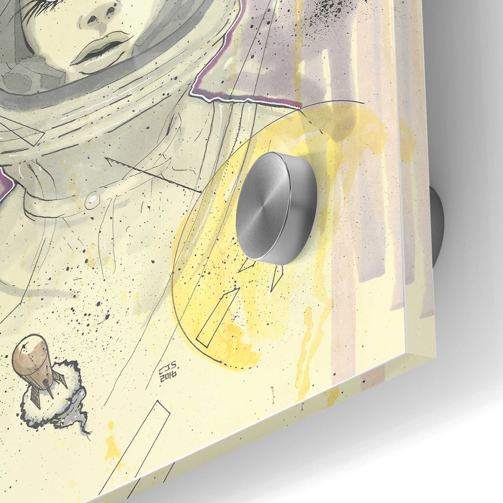 Epic Art 'Space Queen Gold' by Craig Snodgrass, Acrylic Glass Wall Art,24x36