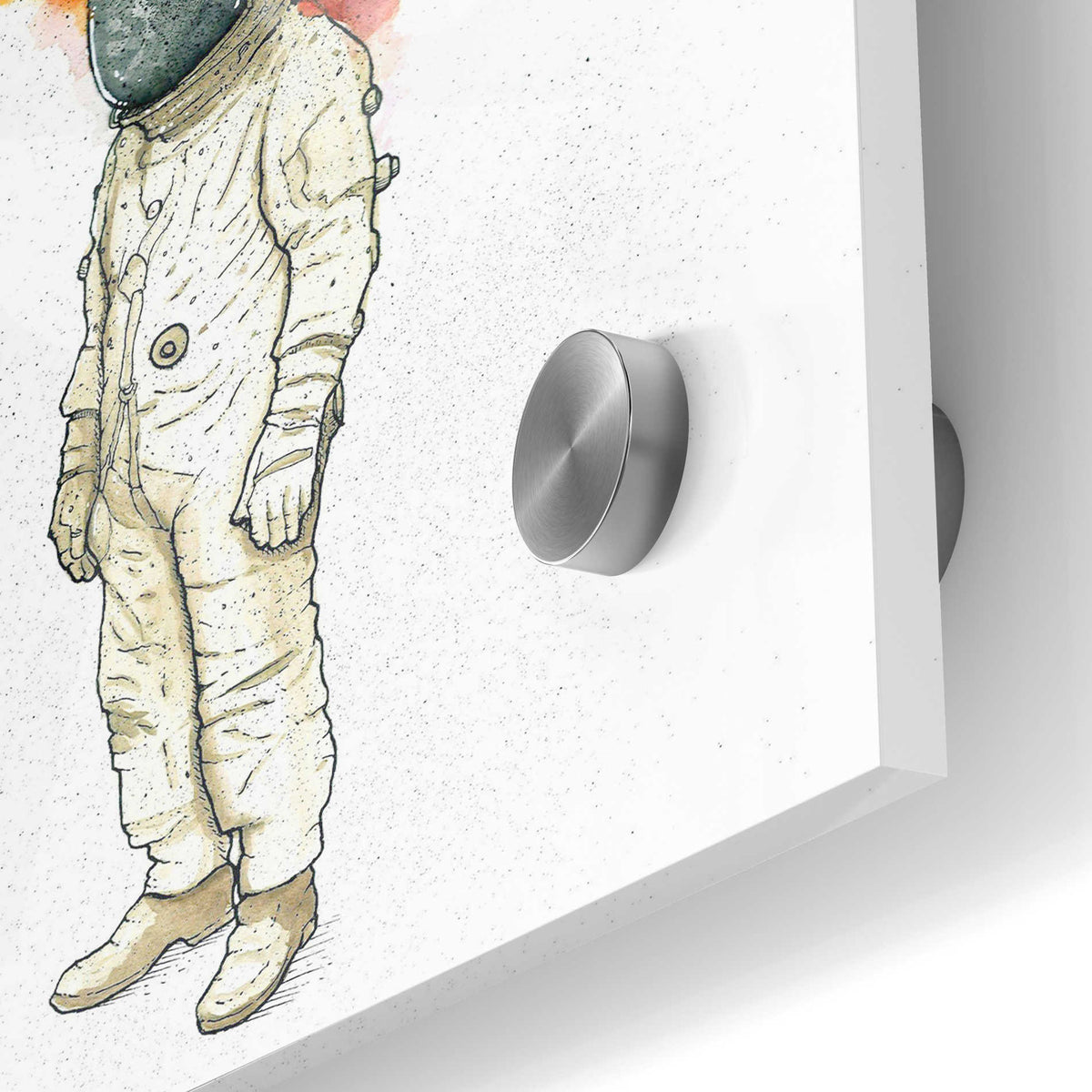 Epic Art 'Astronaut Fire' by Craig Snodgrass, Acrylic Glass Wall Art,24x36