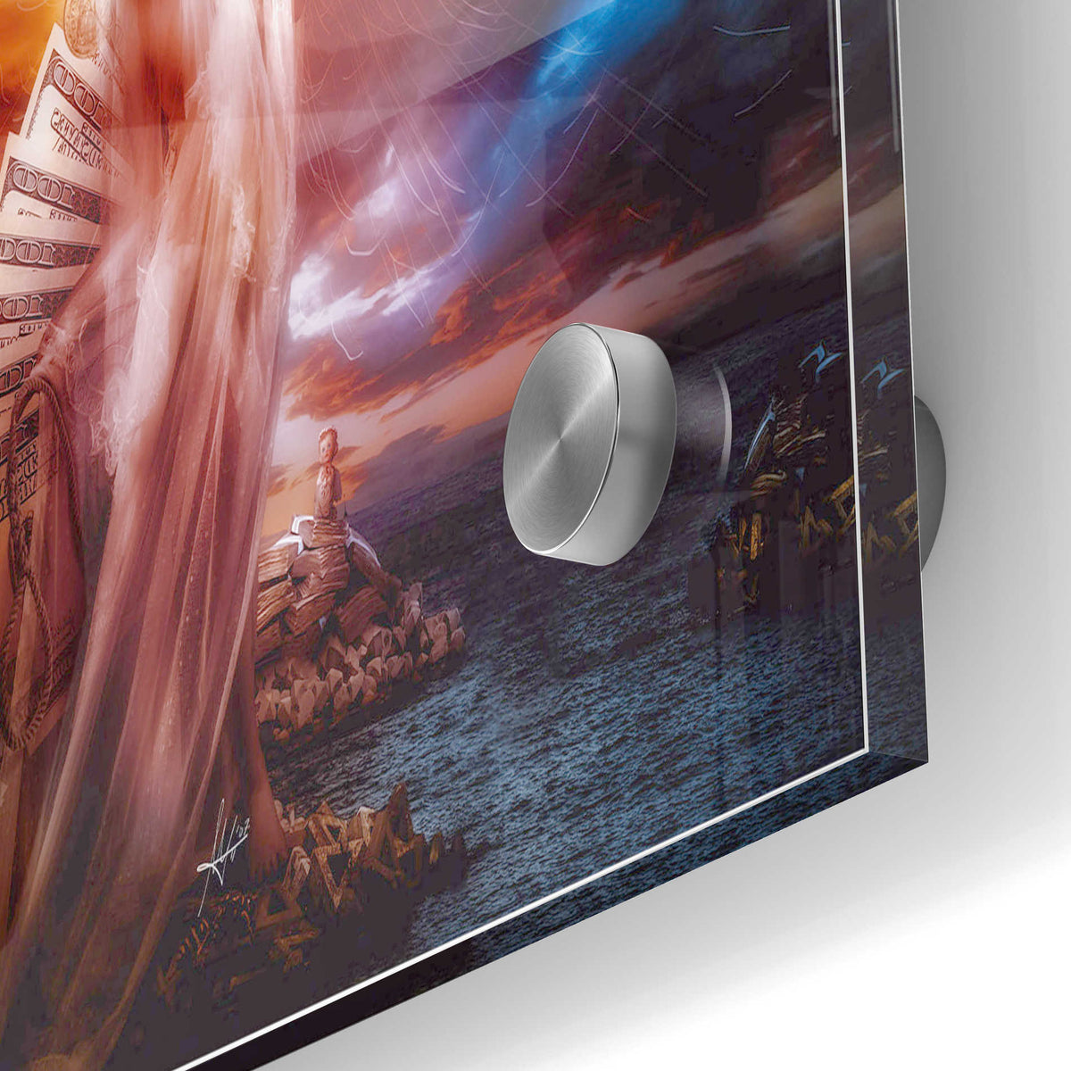 Epic Art 'St. Mary of Coins' by Mario Sanchez Nevado, Acrylic Glass Wall Art,24x36