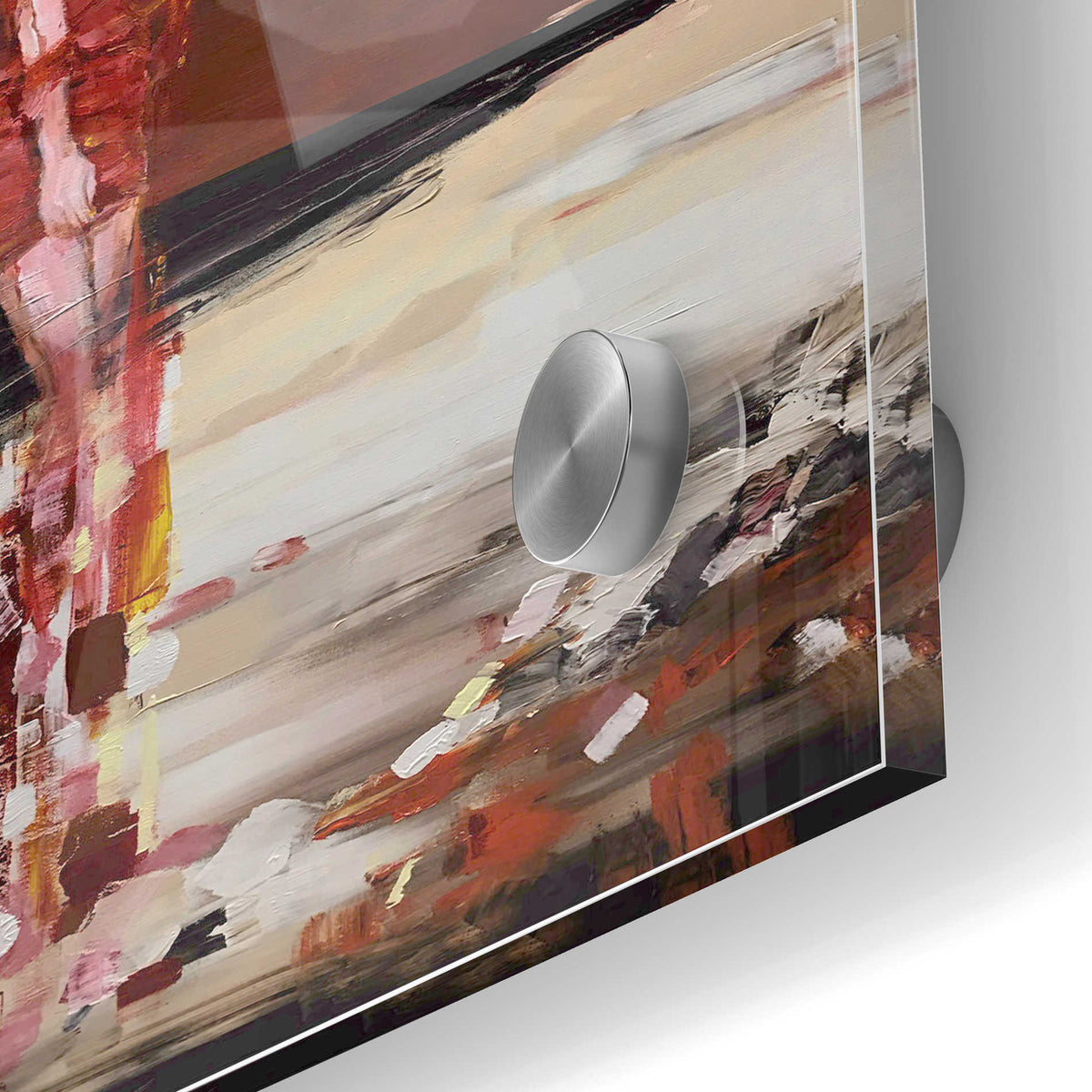 Epic Art 'In Red' by Oscar Alvarez Pardo, Acrylic Glass Wall Art,24x36