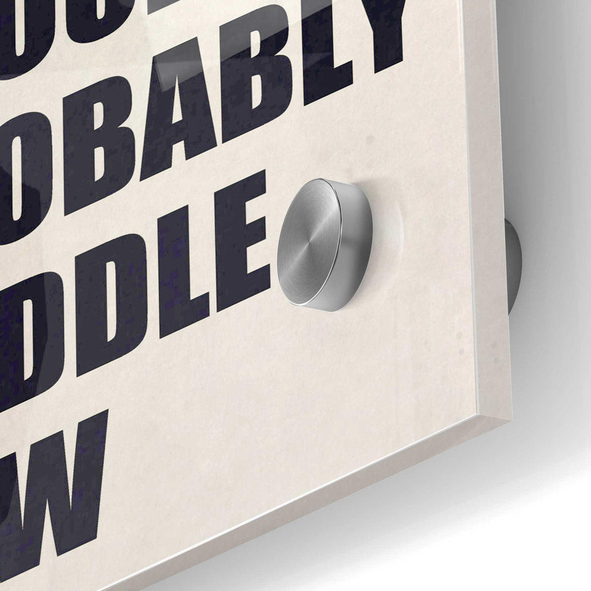 Epic Art 'We Should Probably Cuddle Now' by Nicklas Gustafsson, Acrylic Glass Wall Art,24x36
