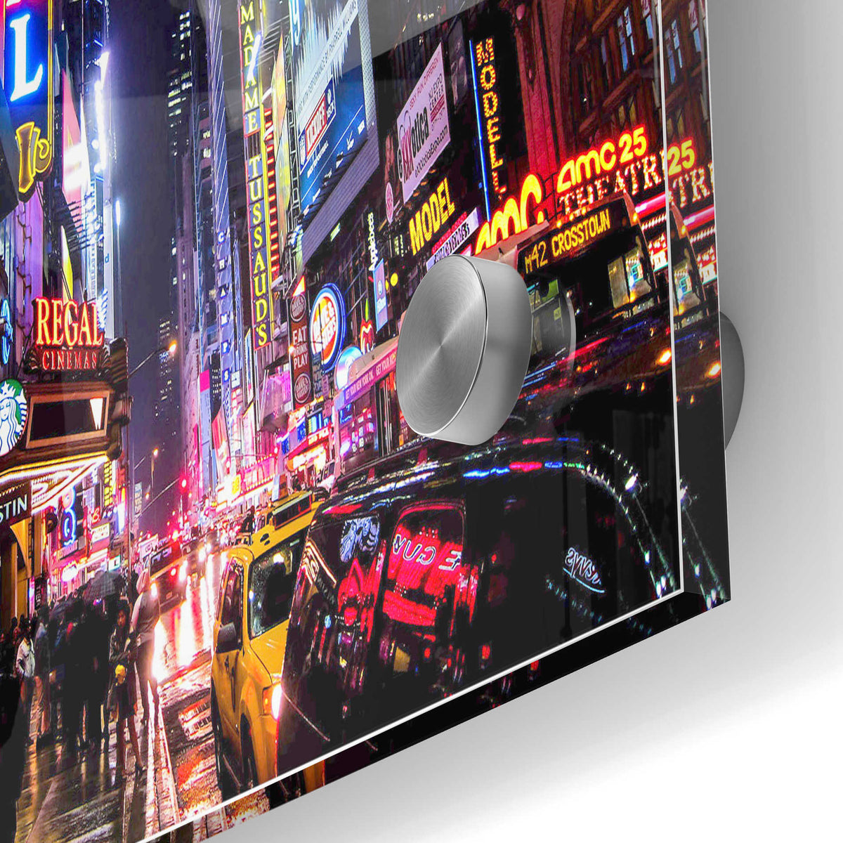 Epic Art 'Neon New York City' by Nicklas Gustafsson, Acrylic Glass Wall Art,24x36