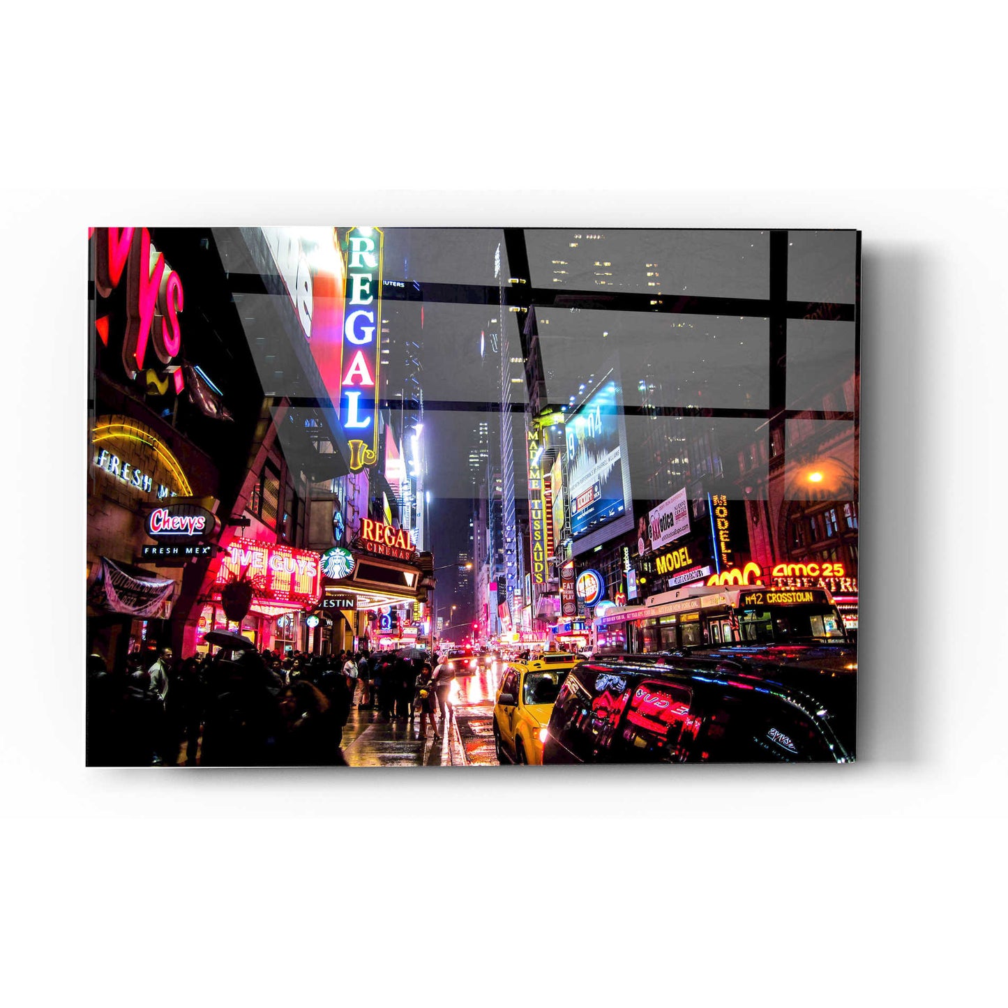 Epic Art 'Neon New York City' by Nicklas Gustafsson, Acrylic Glass Wall Art,24x36