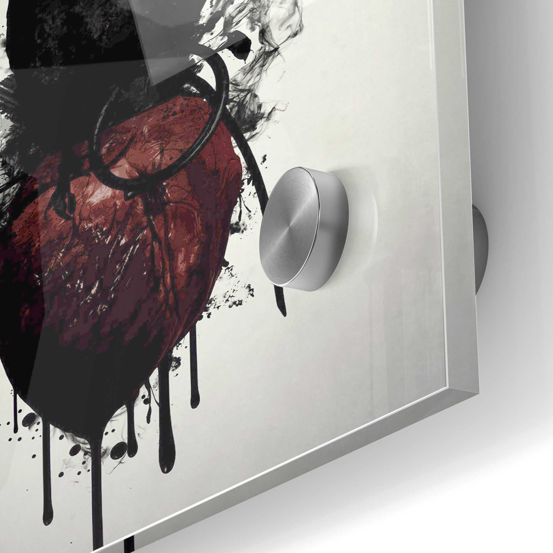 Epic Art 'Raven and Heart Grenade' by Nicklas Gustafsson, Acrylic Glass Wall Art,24x36