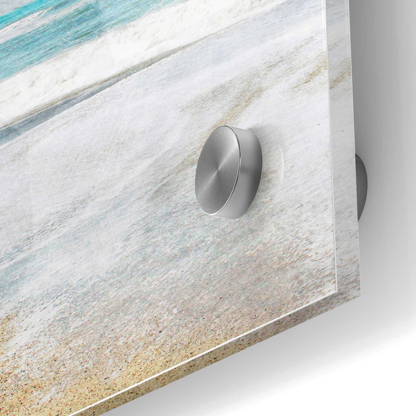 Epic Art 'Serene Coast Vertical' by Linda Woods, Acrylic Glass Wall Art,24x36
