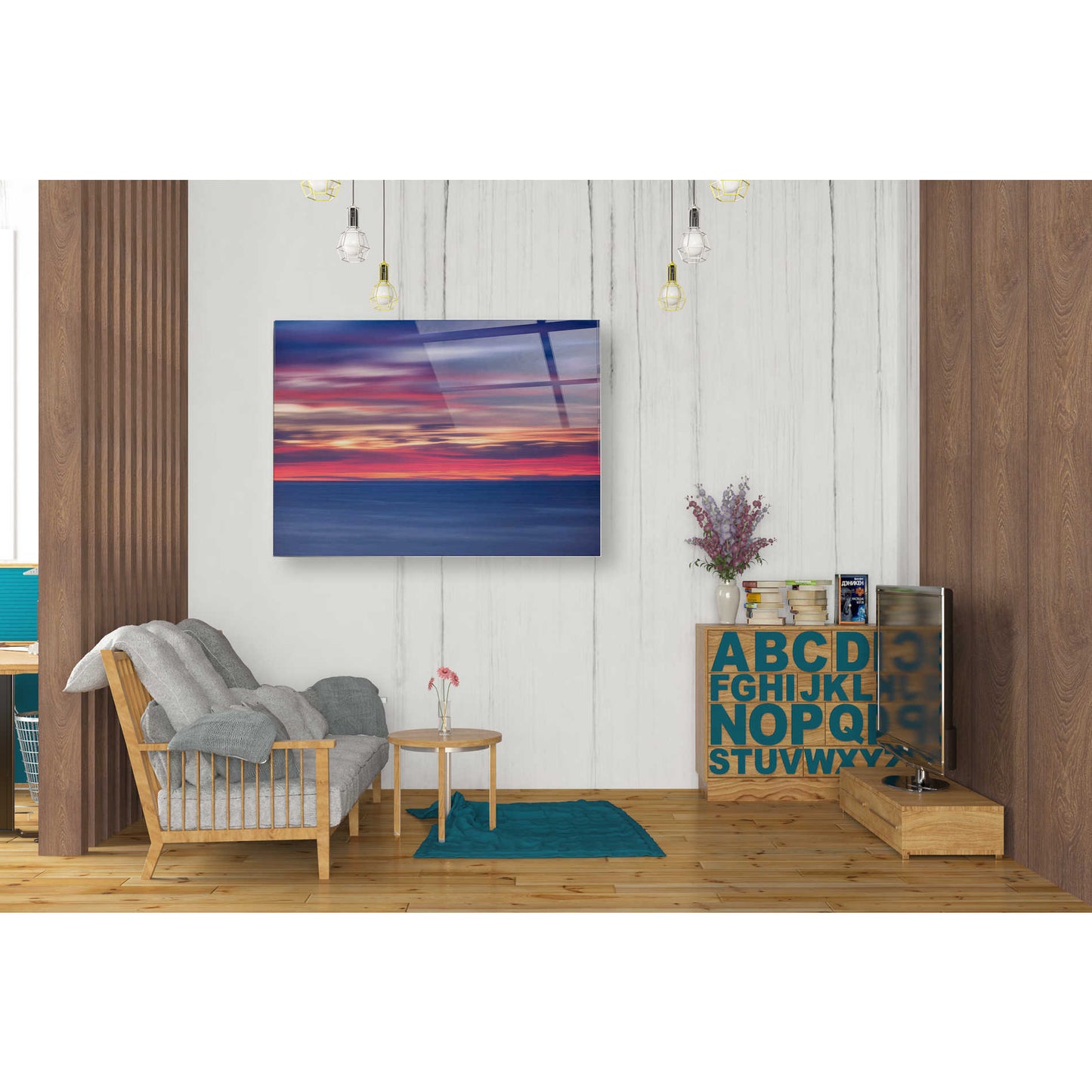 Epic Art "One Minute Sunrise" by Darren White, Acrylic Glass Wall Art,24x36