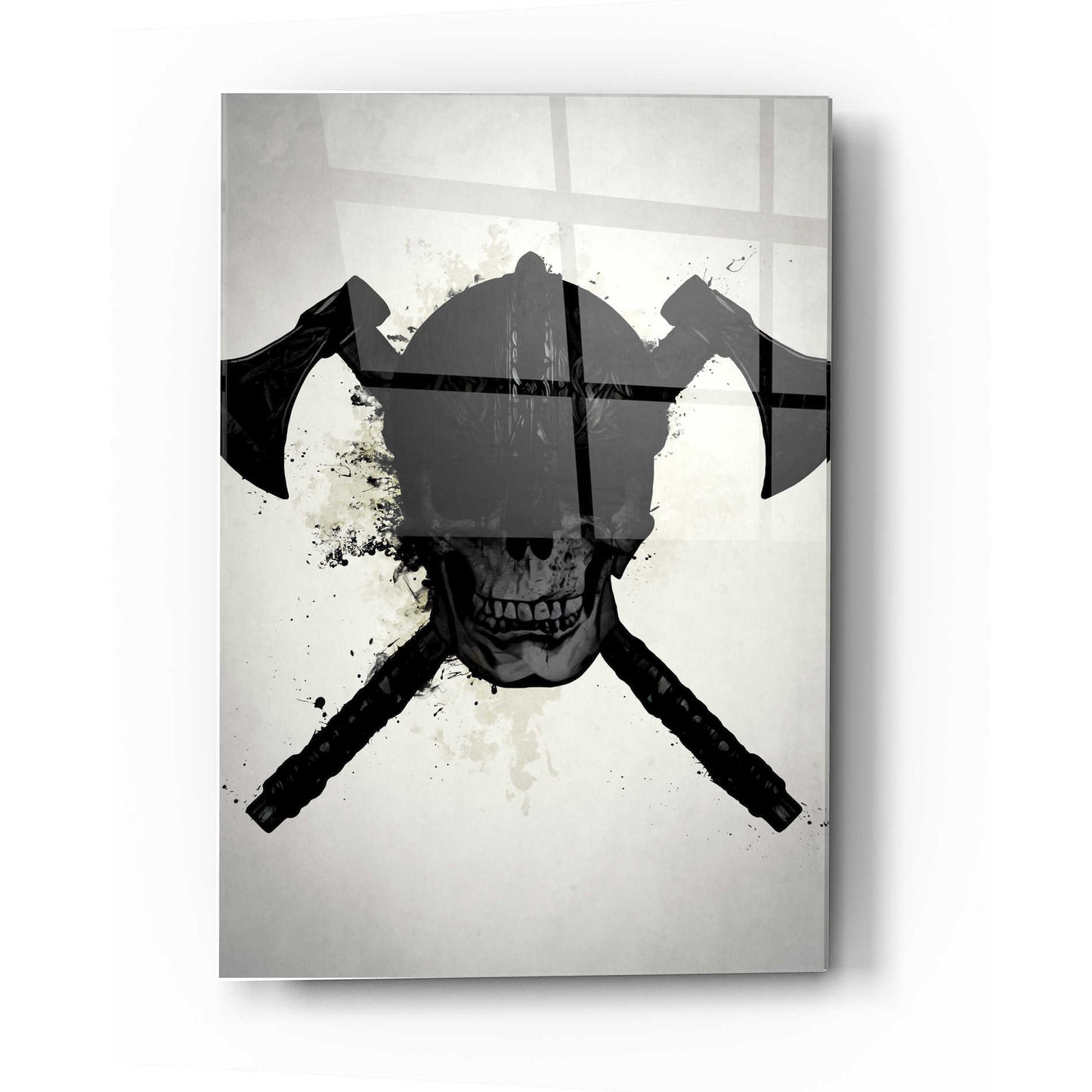 Epic Art 'Viking Skull' by Nicklas Gustafsson, Acrylic Glass Wall Art,24x36