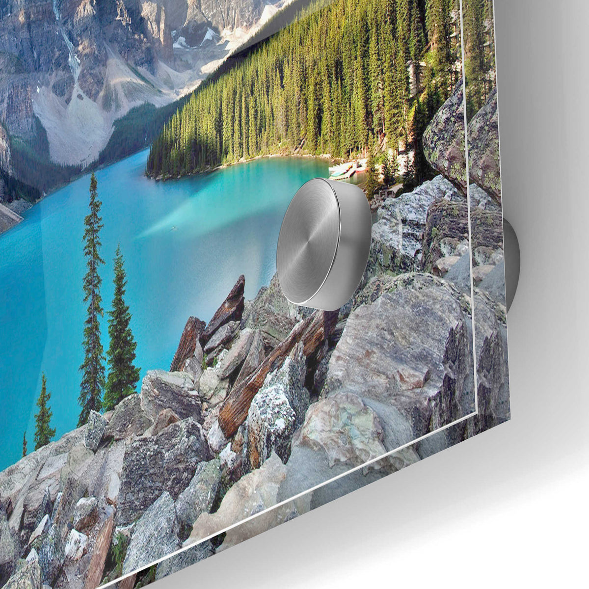 Epic Art 'Valley of the Ten Peaks,' Acrylic Glass Wall Art,24x36
