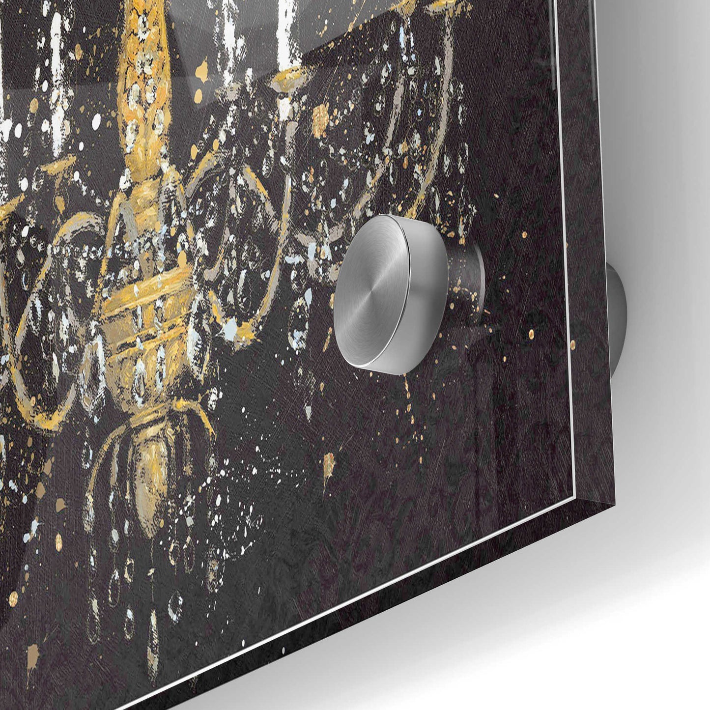 Epic Art 'Grand Chandelier Black I' by James Wiens, Acrylic Glass Wall Art,24x36