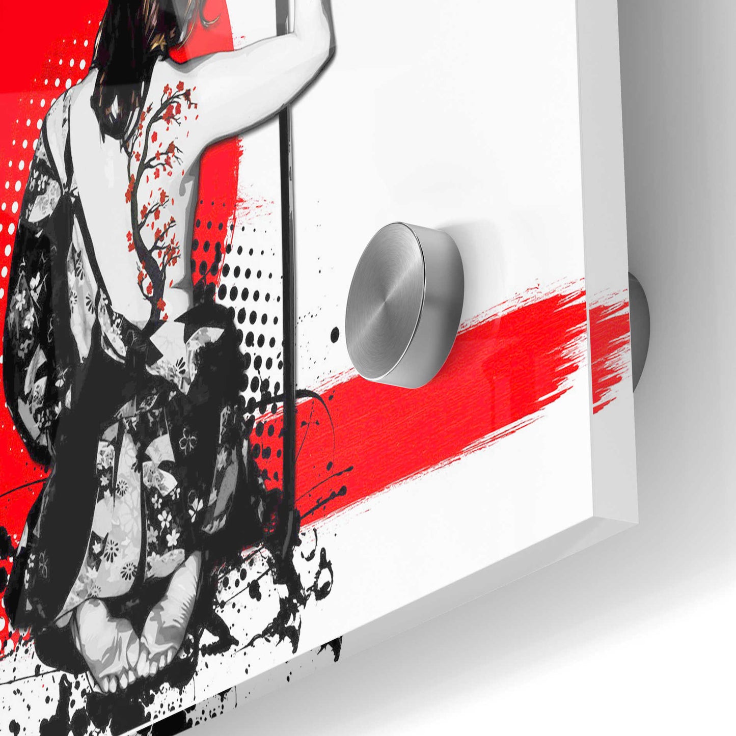 Epic Art 'Trash Polka- Female Samurai' by Nicklas Gustafsson, Acrylic Glass Wall Art,24x36