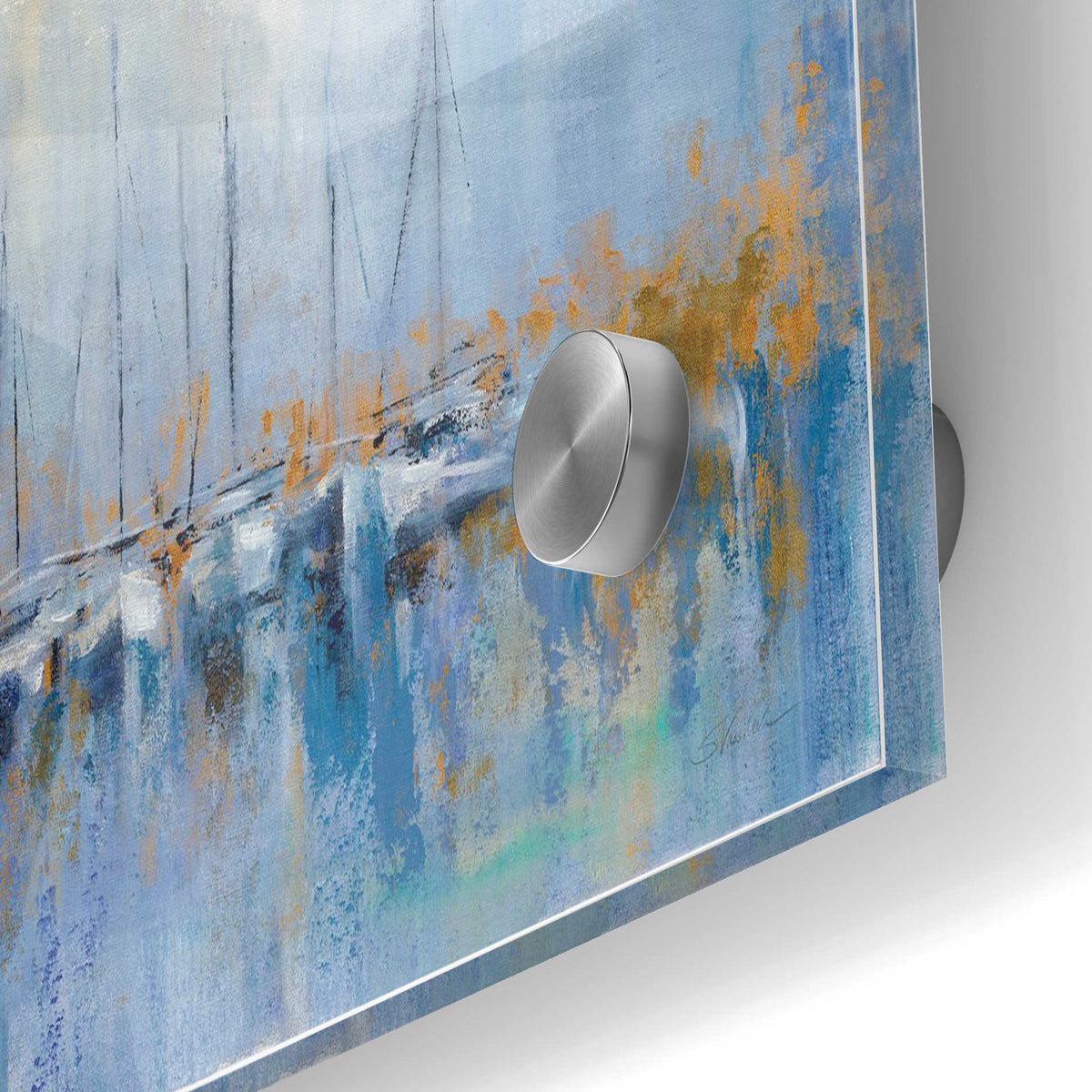 Epic Art 'Boats in the Harbor' by Silvia Vassileva, Acrylic Glass Wall Art,24x36