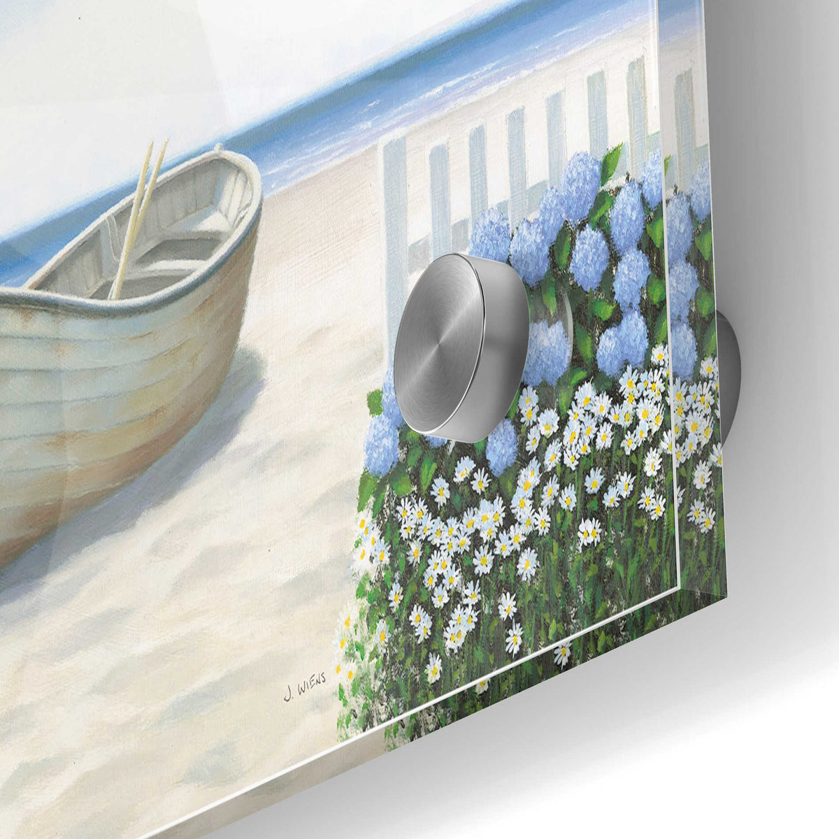 Epic Art 'Beach Days I' by James Wiens, Acrylic Glass Wall Art,24x36