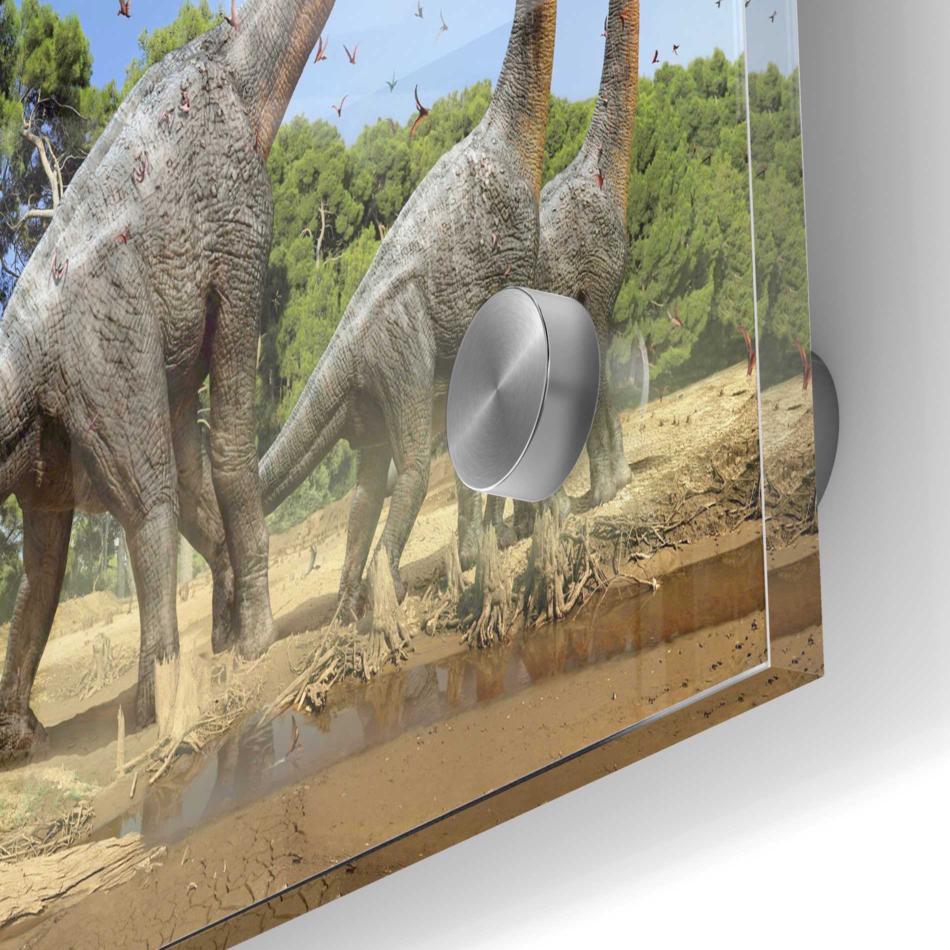 Epic Art 'Brachiosaurus' Acrylic Glass Wall Art,24x36