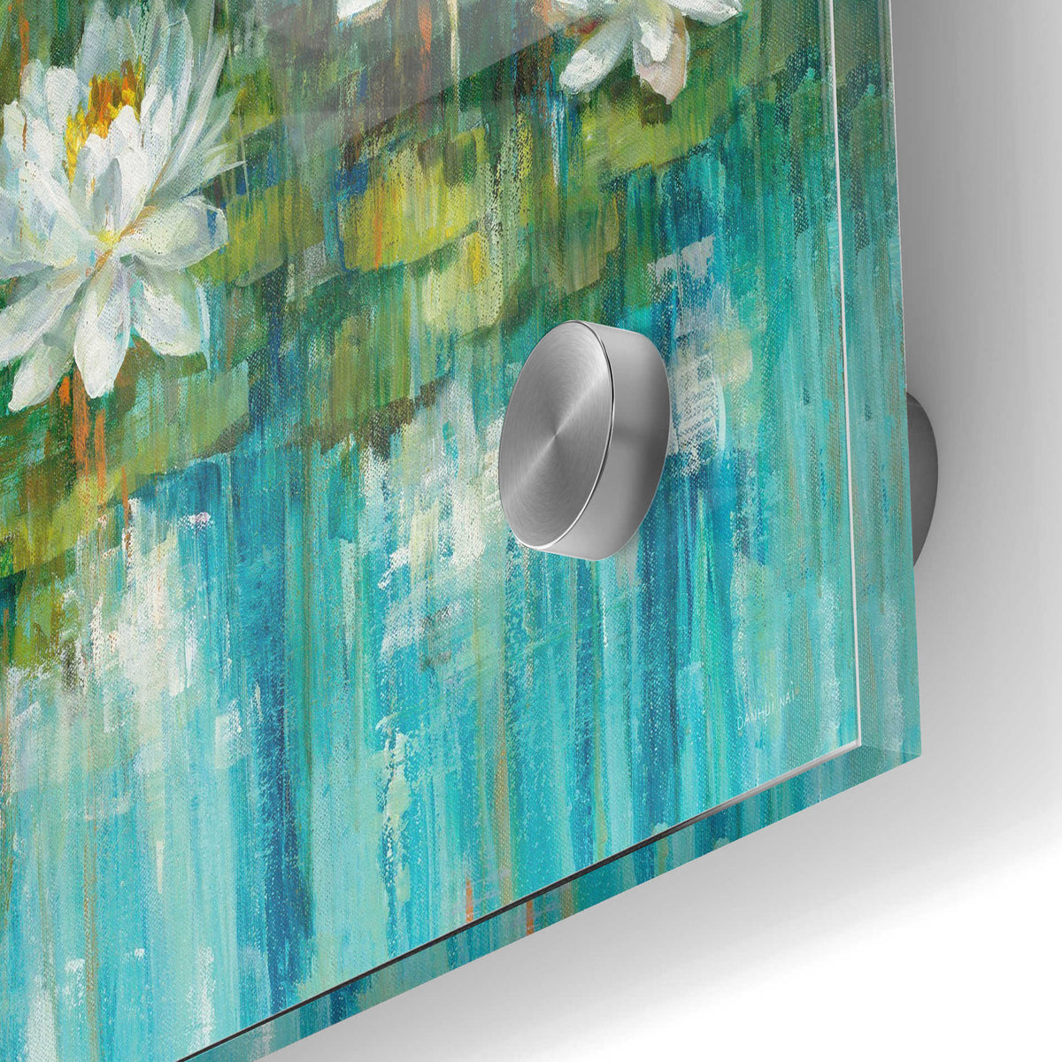 Epic Art 'Water Lily Pond' by Danhui Nai, Acrylic Glass Wall Art,24x36