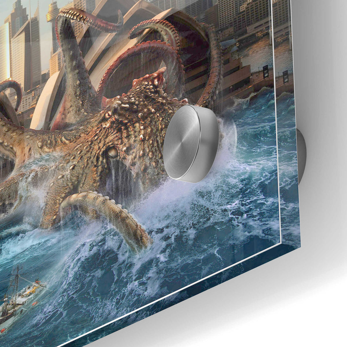 Epic Art 'Catch of His Life' Acrylic Glass Wall Art,24x36