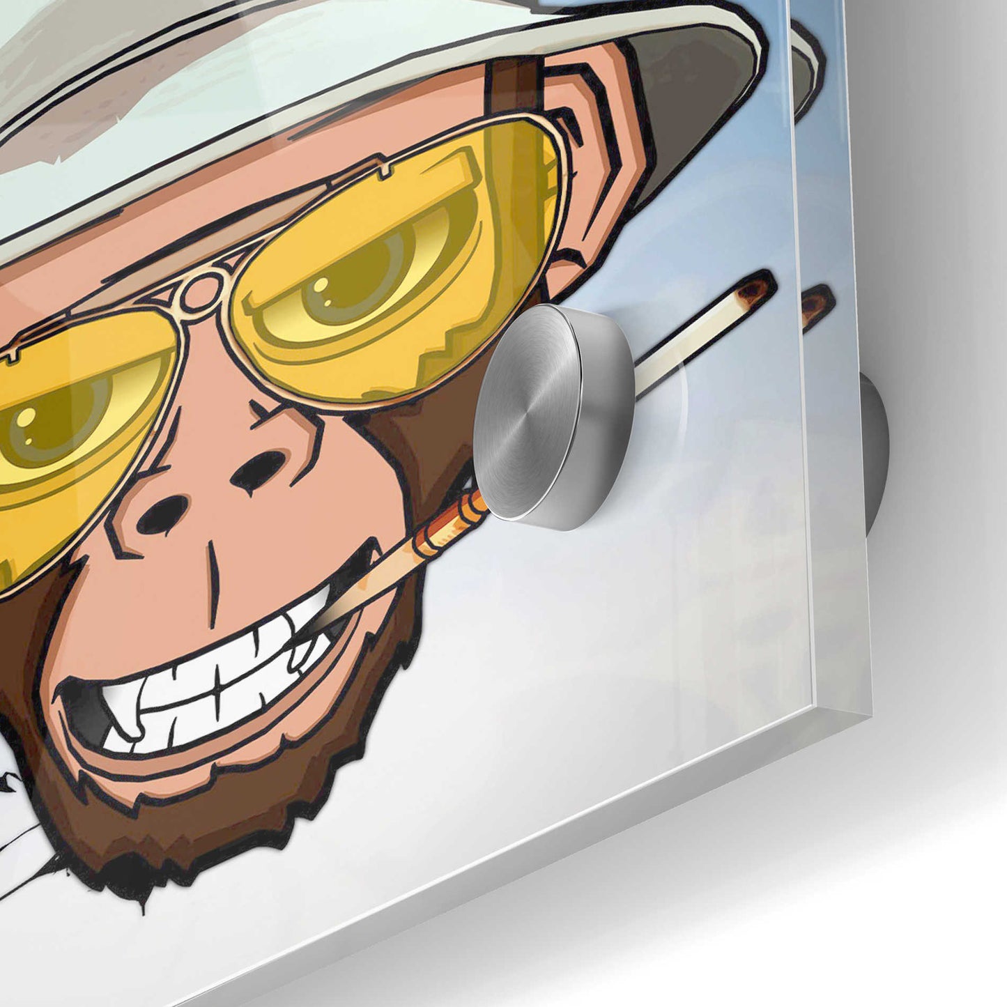 Epic Art 'Monkey Business in Las Vegas' by Nicklas Gustafsson, Acrylic Glass Wall Art,24x36