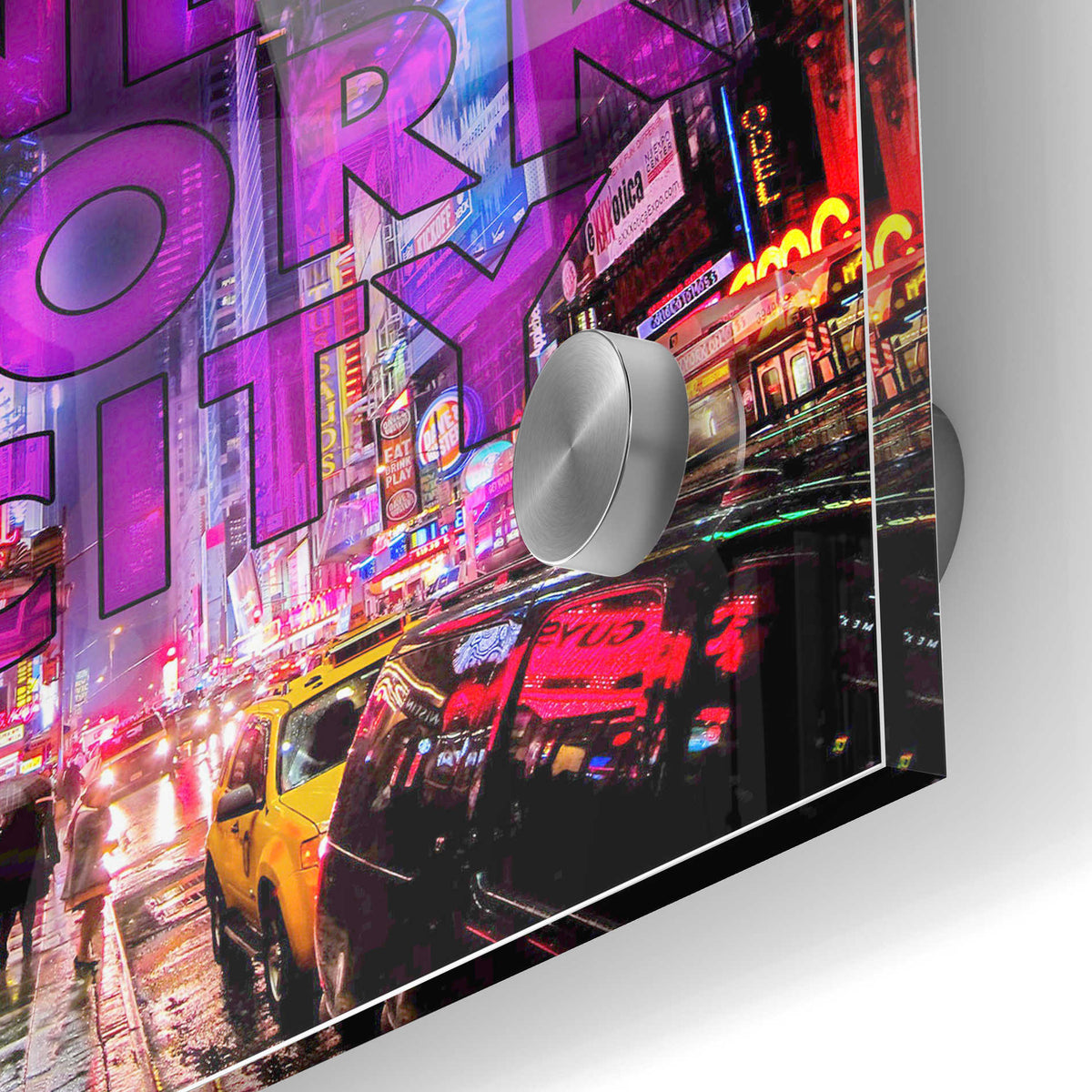 Epic Art 'New York City Color' by Nicklas Gustafsson, Acrylic Glass Wall Art,24x36