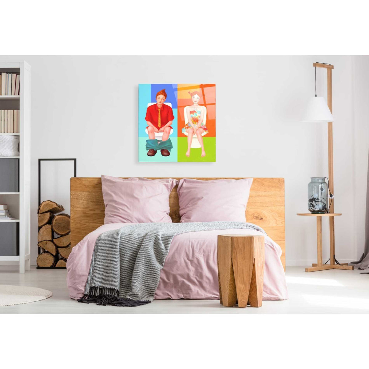 Epic Art 'Boy Meets Girl' by Sai Tamiya, Acrylic Glass Wall Art,36x36