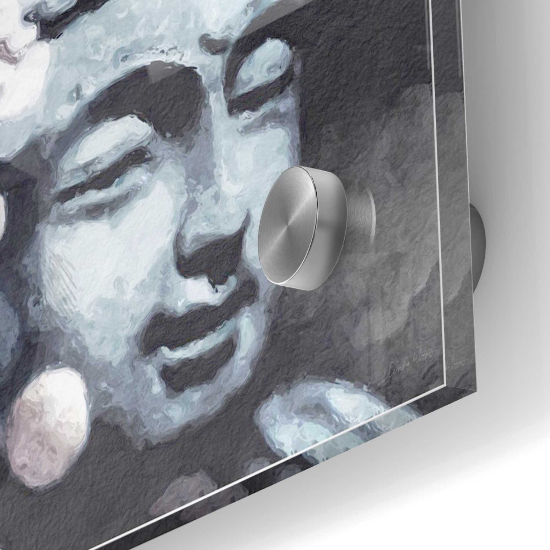 Epic Art 'Peaceful Buddha III' by Linda Woods, Acrylic Glass Wall Art,36x36