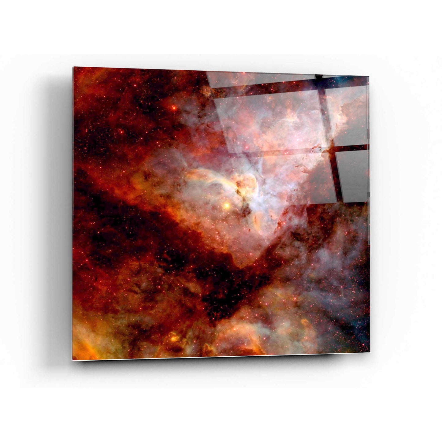 Epic Art "Dark Nebulae" Hubble Space Telescope Acrylic Glass Wall Art,36x36
