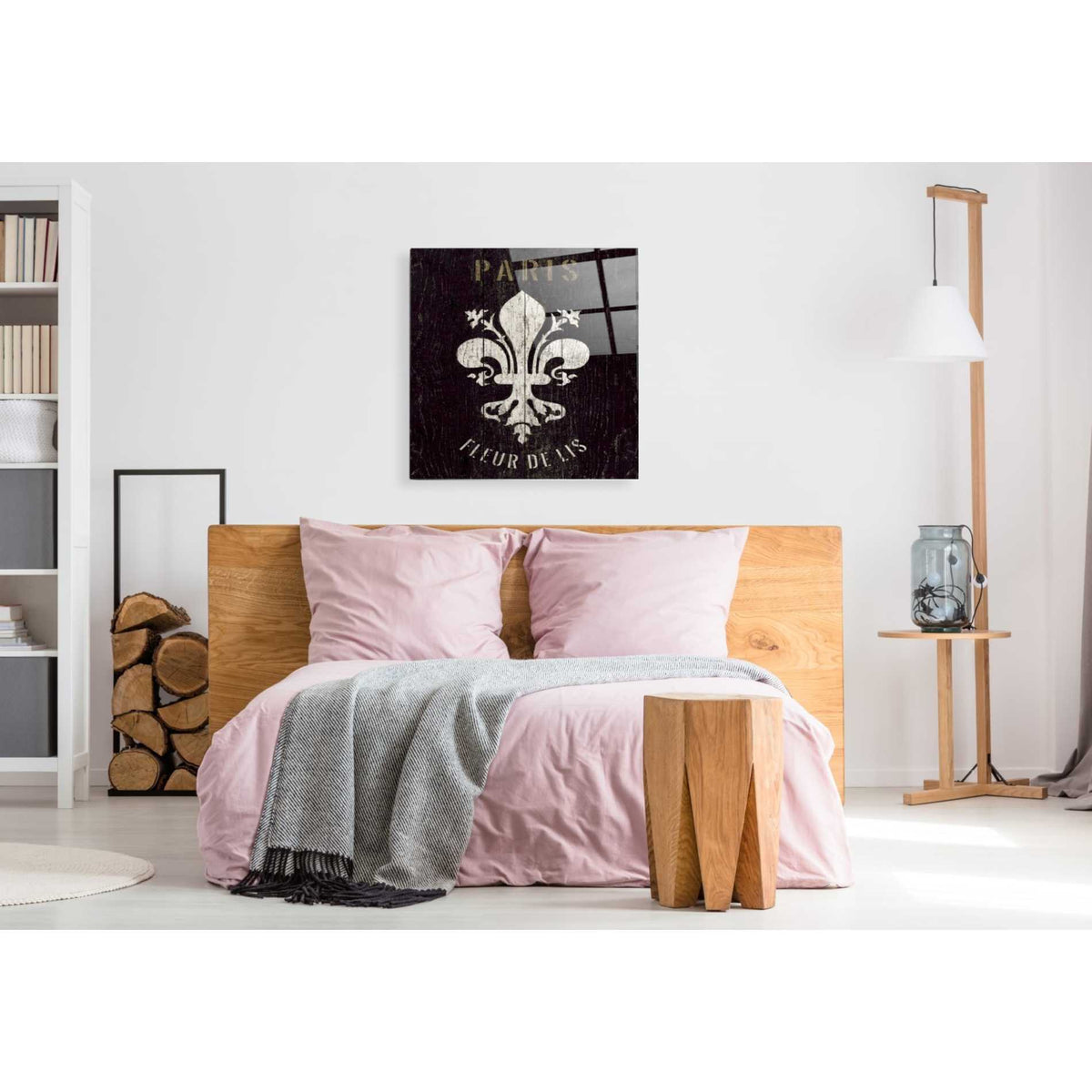 Epic Art 'Refurbished Fleur-de-lis' by Wild Apple Portfolio, Acrylic Glass Wall Art,36x36
