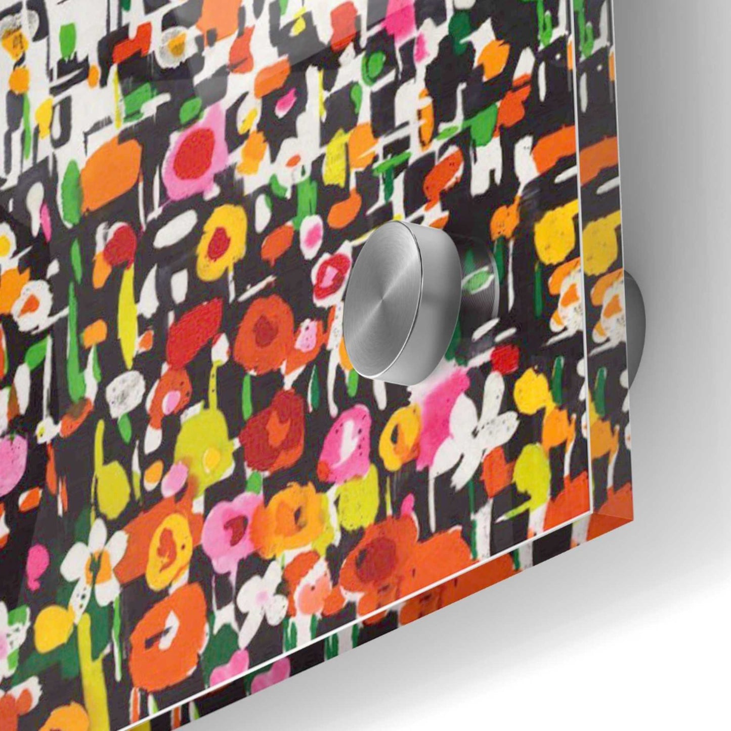 Epic Art 'Flower Shower Crop' by Wild Apple Portfolio, Acrylic Glass Wall Art,36x36