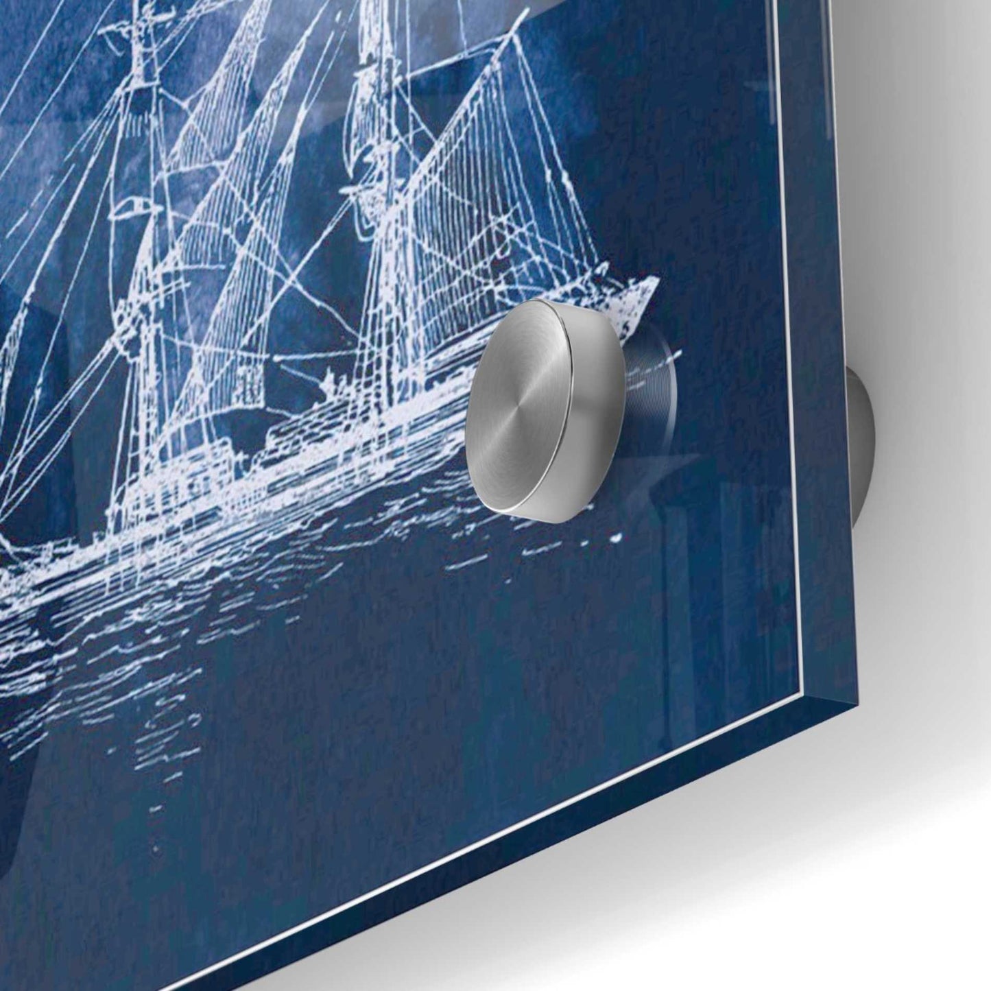 Epic Art 'Sailing Ships IV' by Wild Apple Portfolio, Acrylic Glass Wall Art,36x36