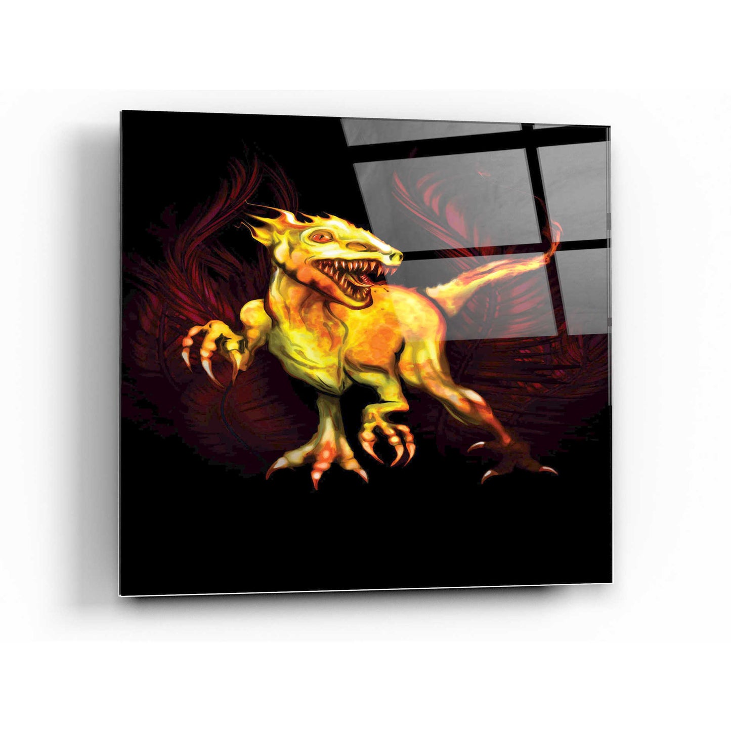 Epic Art 'Raptor' by Michael Stewart, Acrylic Glass Wall Art,36x36
