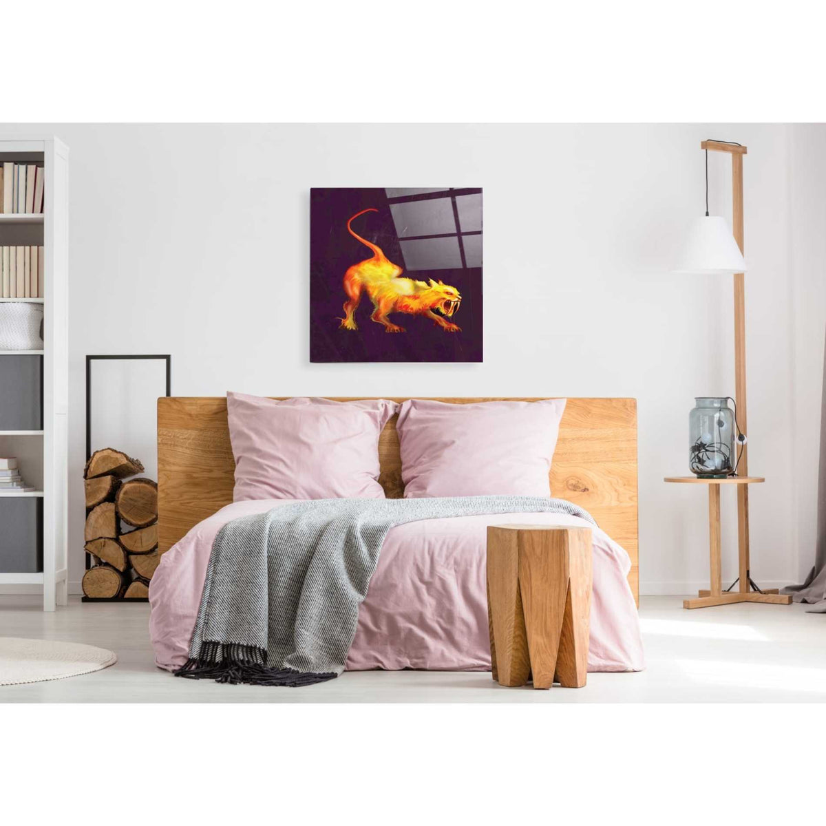 Epic Art 'Saber Tooth' by Michael Stewart, Acrylic Glass Wall Art,36x36