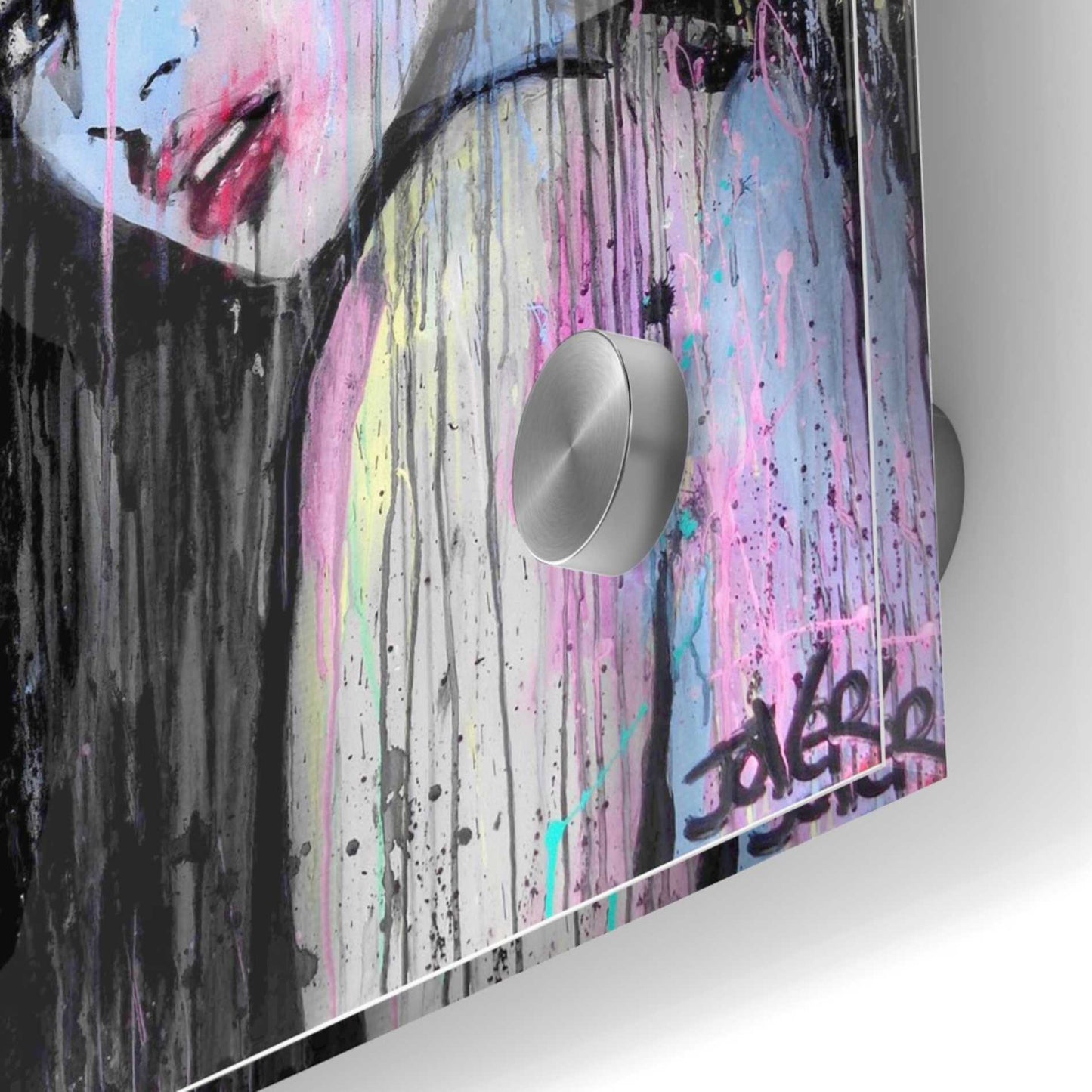 Epic Art 'Wild Orchid' by Loui Jover, Acrylic Glass Wall Art,36x36