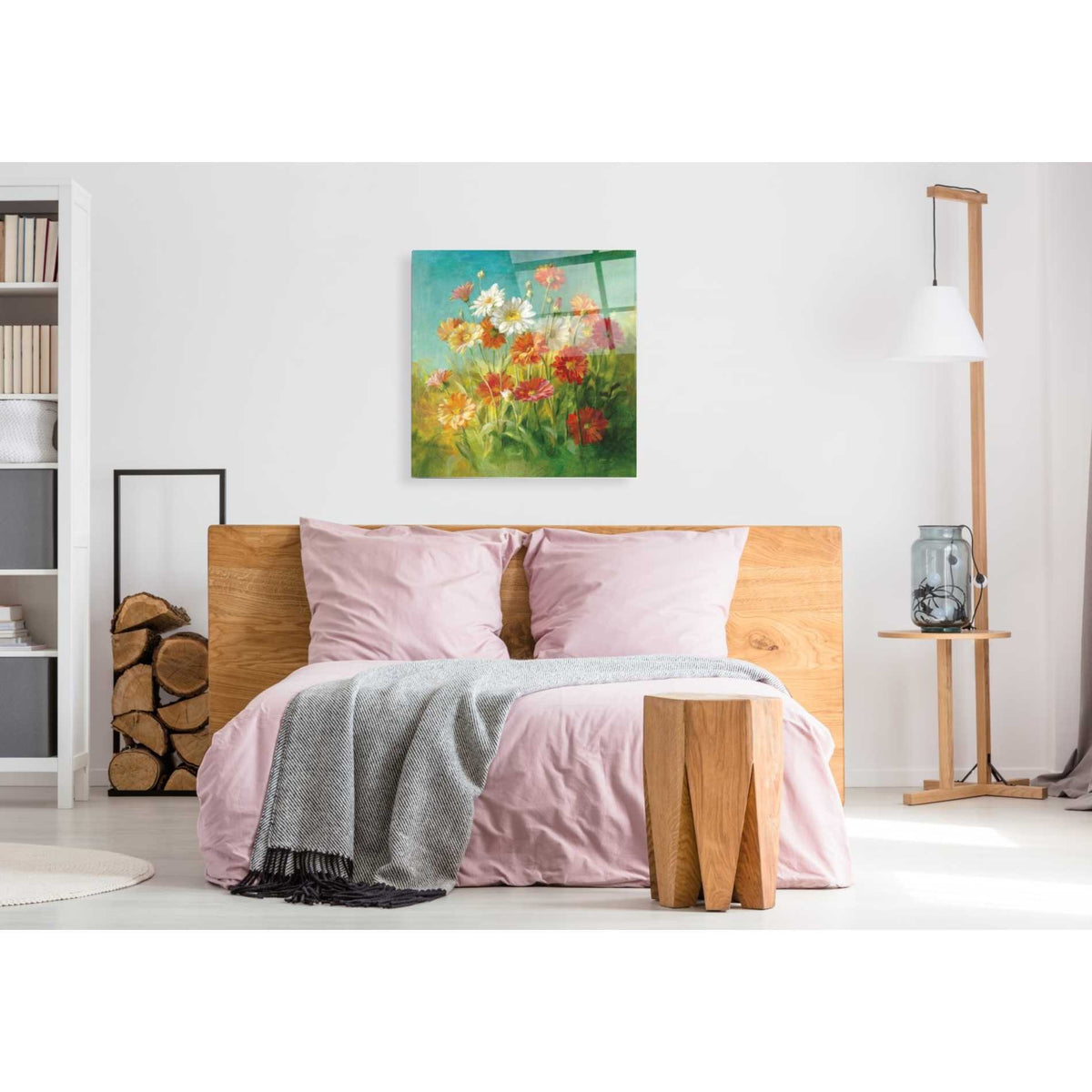 Epic Art 'Painted Daisies' by Danhui Nai, Acrylic Glass Wall Art,36x36