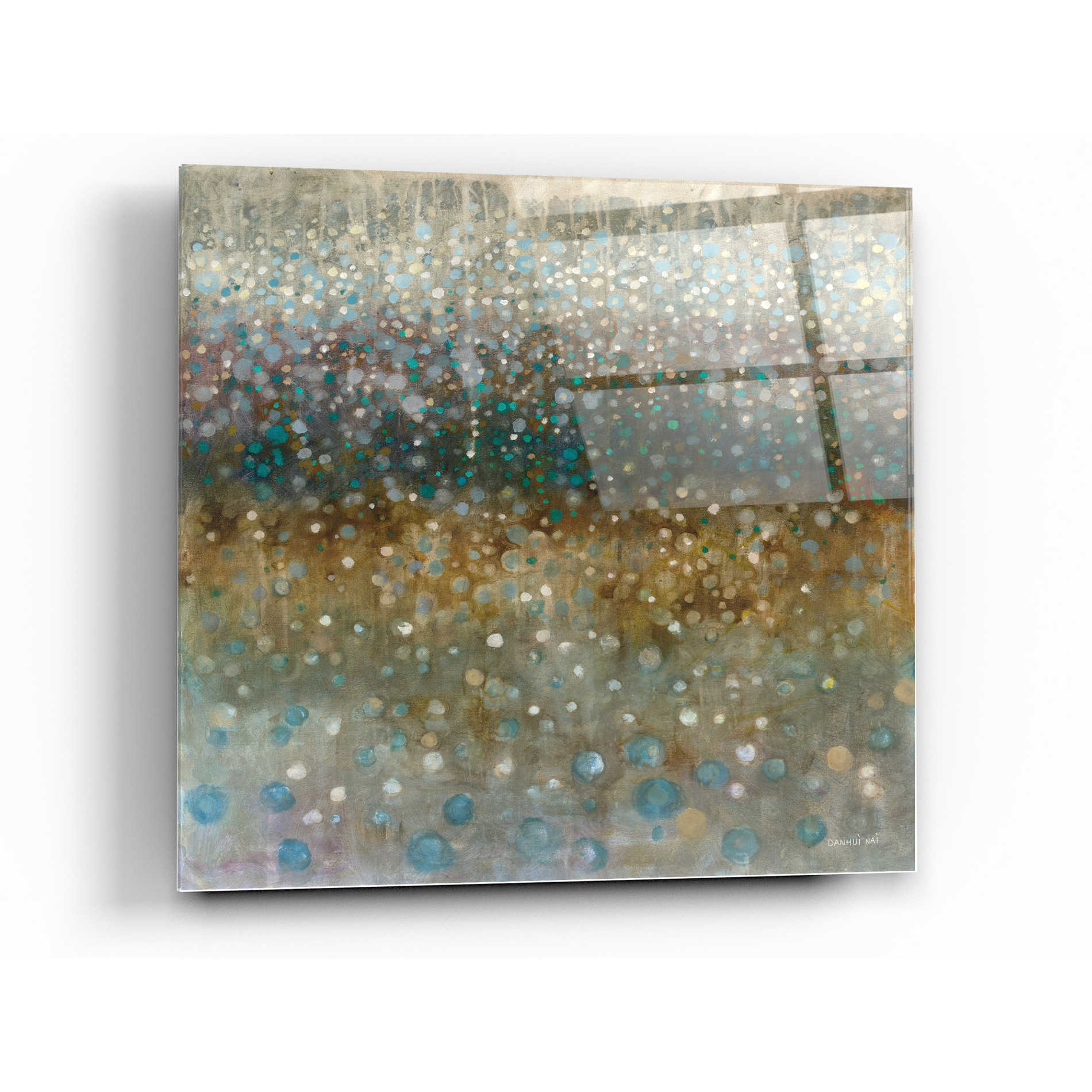 Epic Art 'Abstract Rain' by Danhui Nai, Acrylic Glass Wall Art,36x36