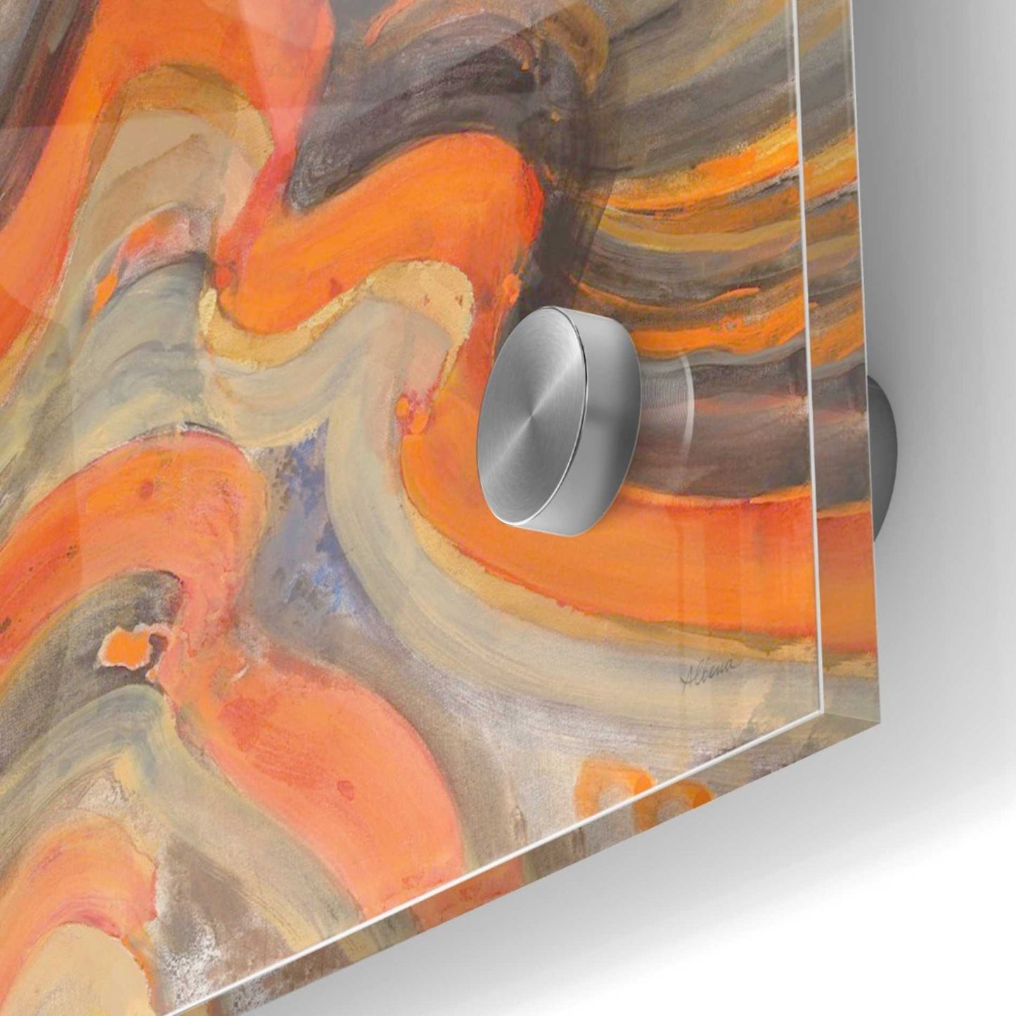 Epic Art 'Floating Lava' by Albena Hristova, Acrylic Glass Wall Art,36x36