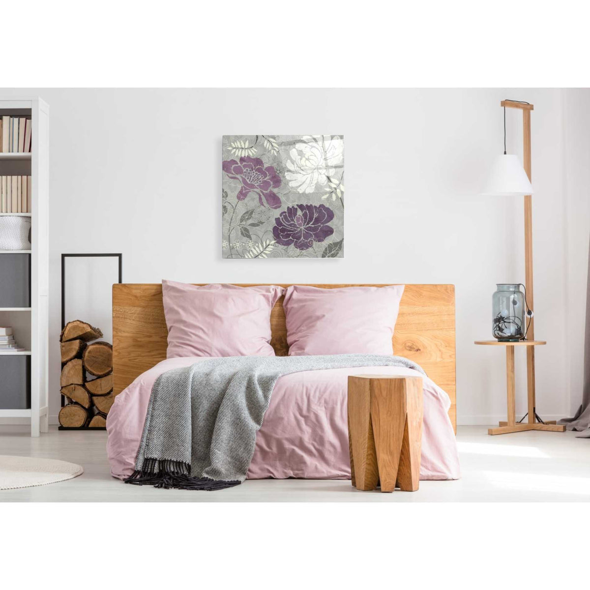 Epic Art 'Morning Tones Purple I' by Daphne Brissonet, Acrylic Glass Wall Art,36x36