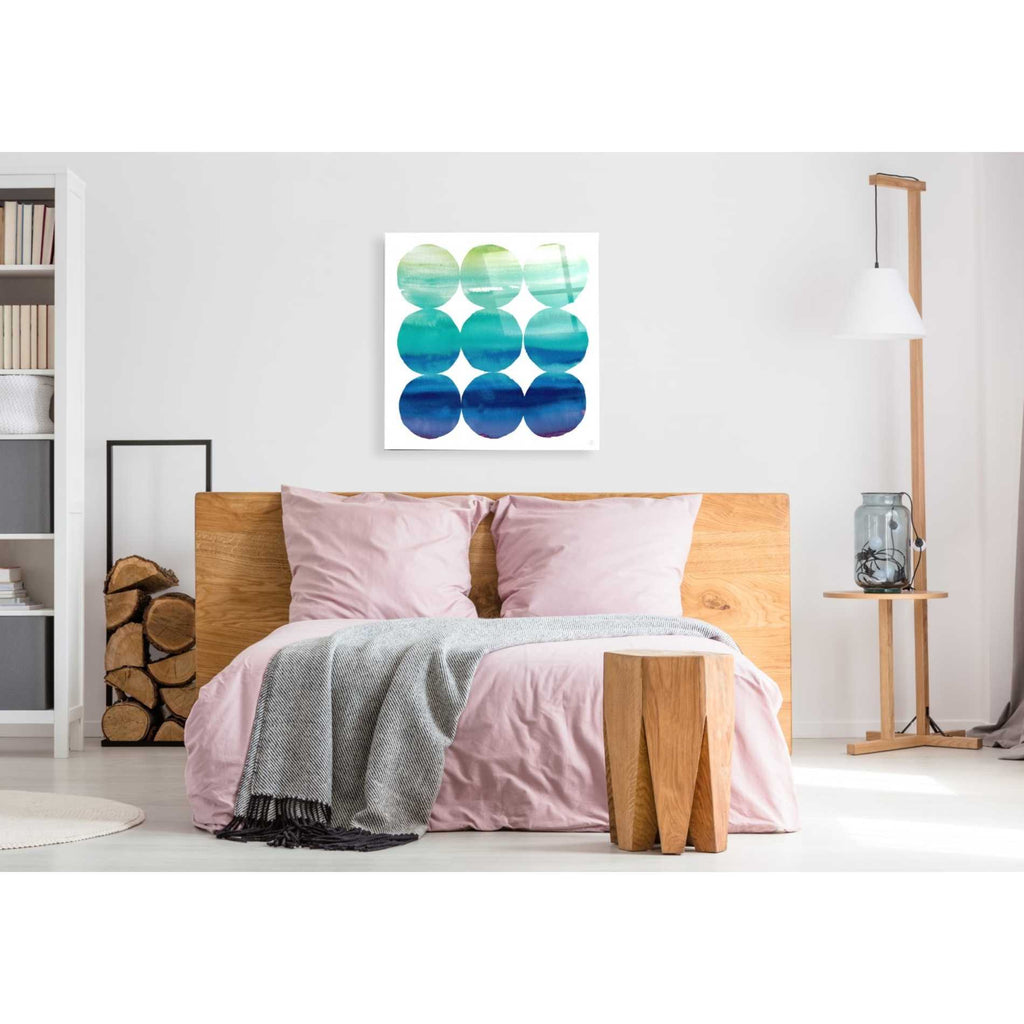 Epic Art 'Summer Dots III' by Elyse DeNeige, Acrylic Glass Wall Art,36x36