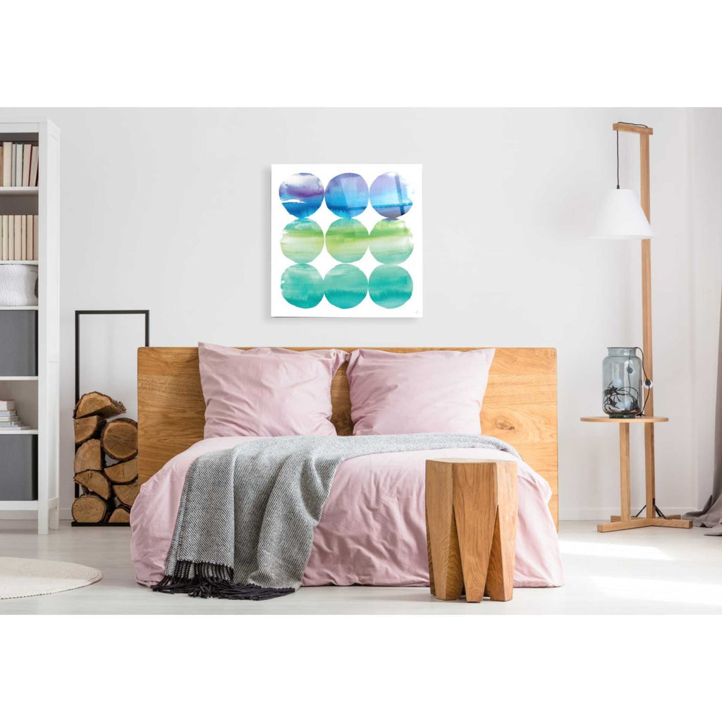 Epic Art 'Summer Dots II' by Elyse DeNeige, Acrylic Glass Wall Art,36x36