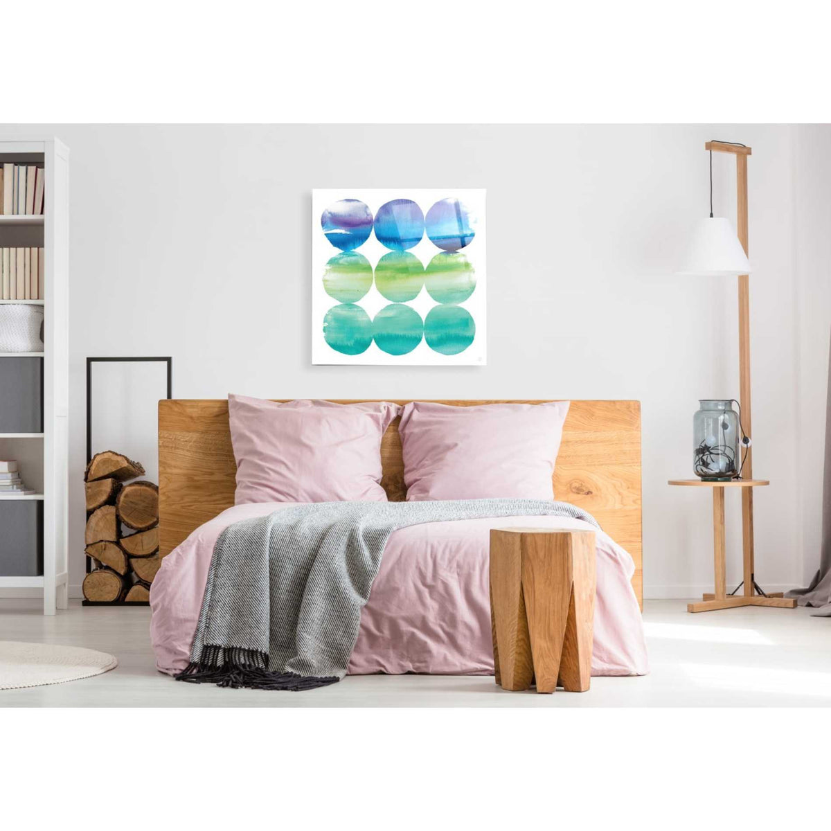 Epic Art 'Summer Dots II' by Elyse DeNeige, Acrylic Glass Wall Art,36x36