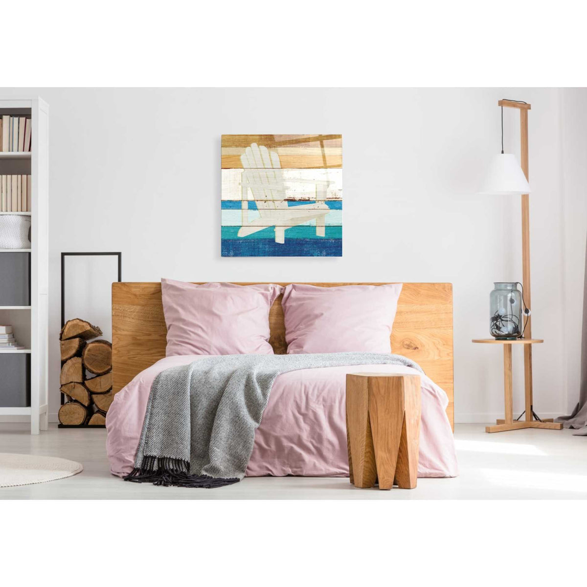 Epic Art 'Beachscape IV' by Michael Mullan, Acrylic Glass Wall Art,36x36