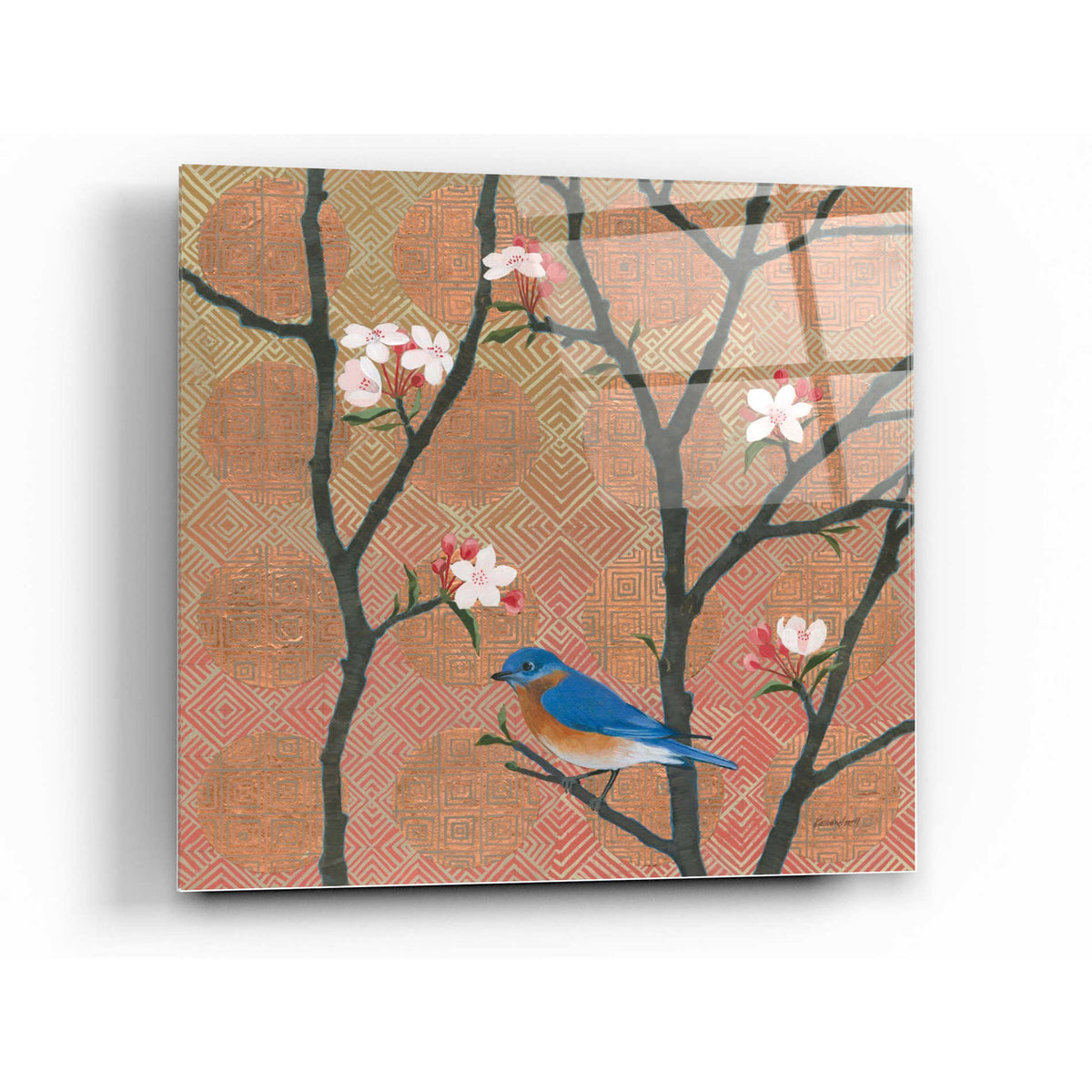 Epic Art 'Cherry Blossoms I' by Kathrine Lovell, Acrylic Glass Wall Art,36x36