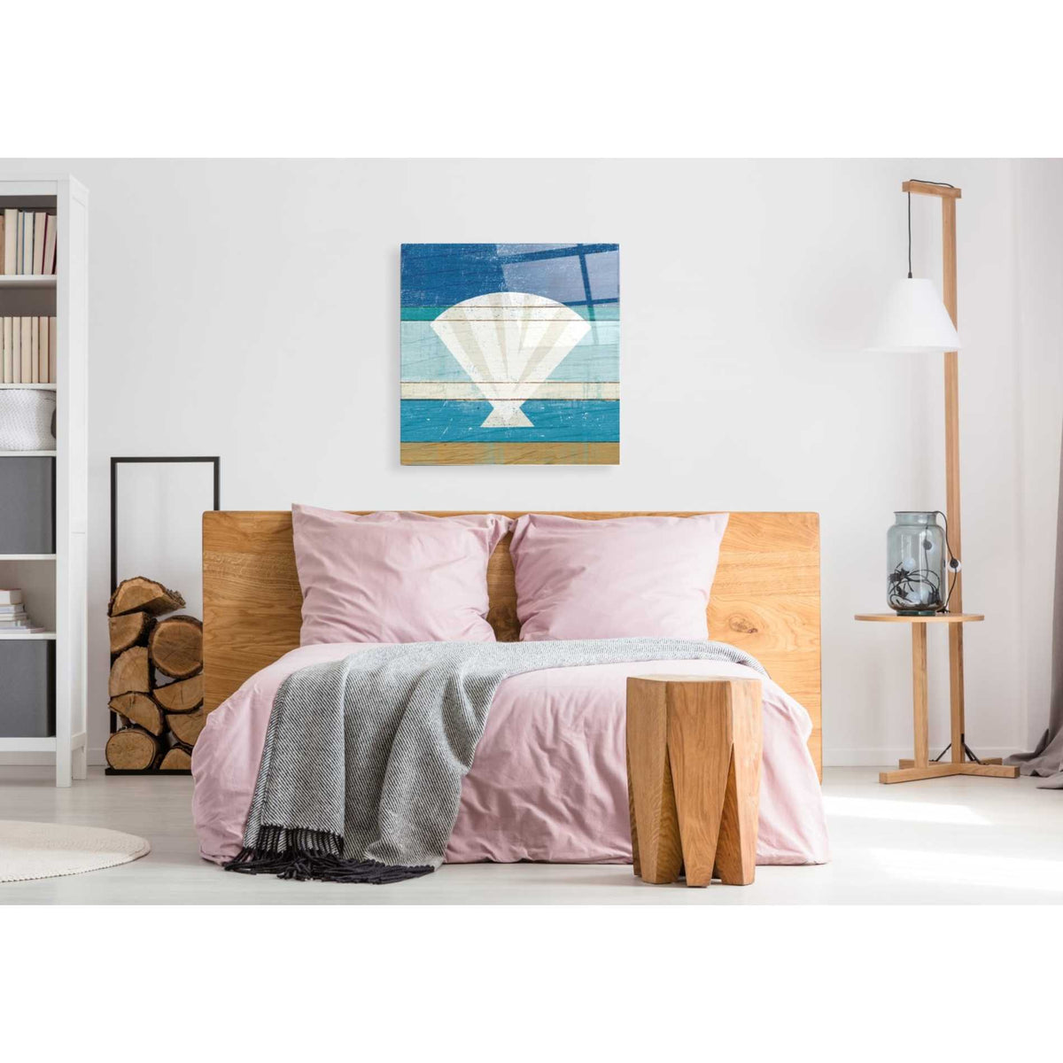 Epic Art 'Beachscape Shell' by Michael Mullan, Acrylic Glass Wall Art,36x36