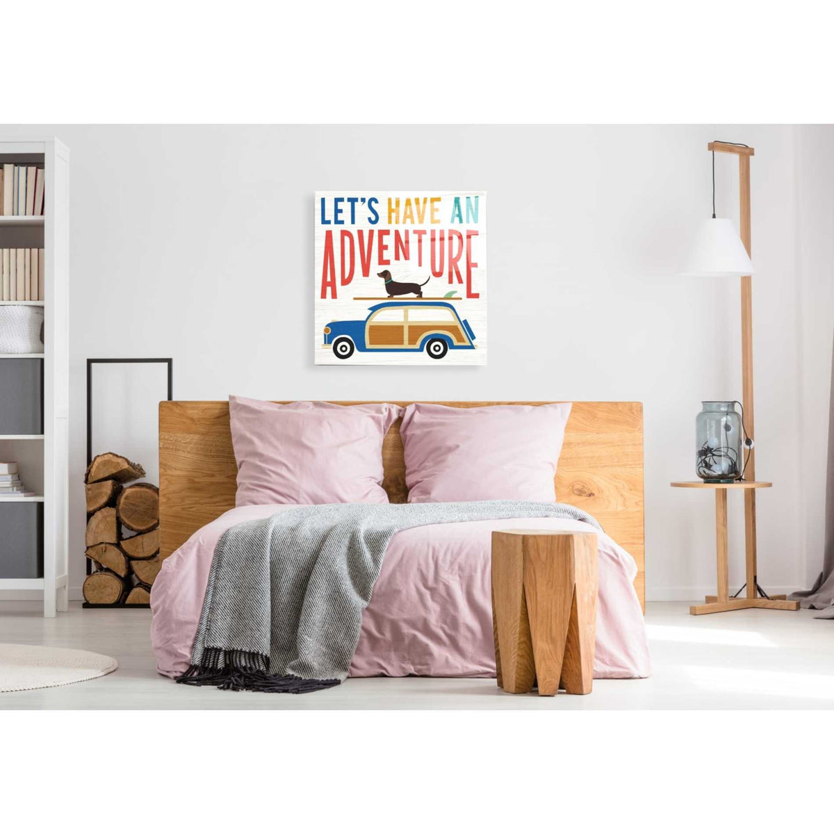 Epic Art 'Beach Bums Woodie' by Michael Mullan, Acrylic Glass Wall Art,36x36