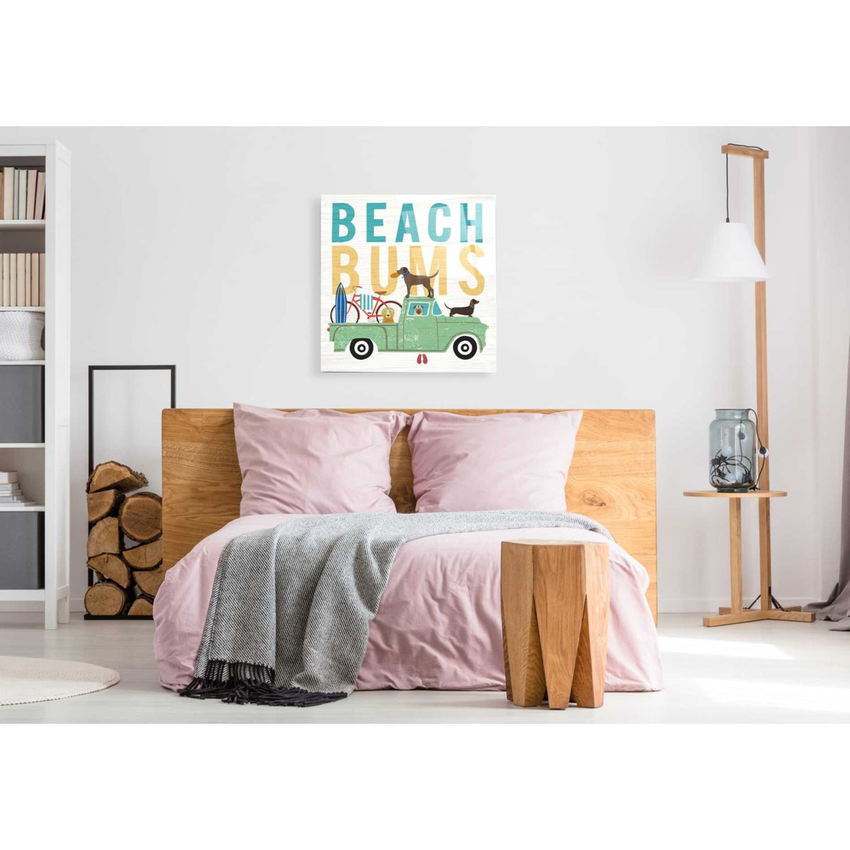 Epic Art 'Beach Bums Truck I square' by Michael Mullan, Acrylic Glass Wall Art,36x36