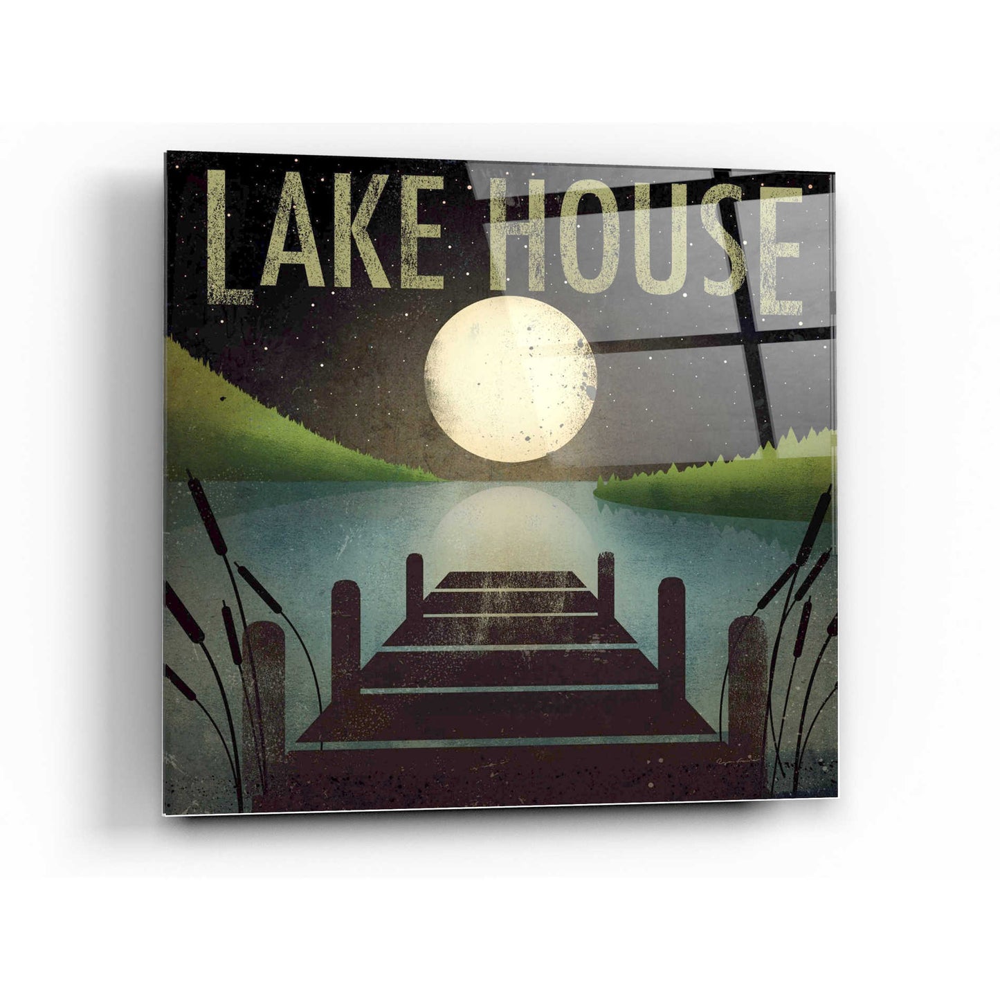 Epic Art 'Lake House' by Ryan Fowler, Acrylic Glass Wall Art,36x36