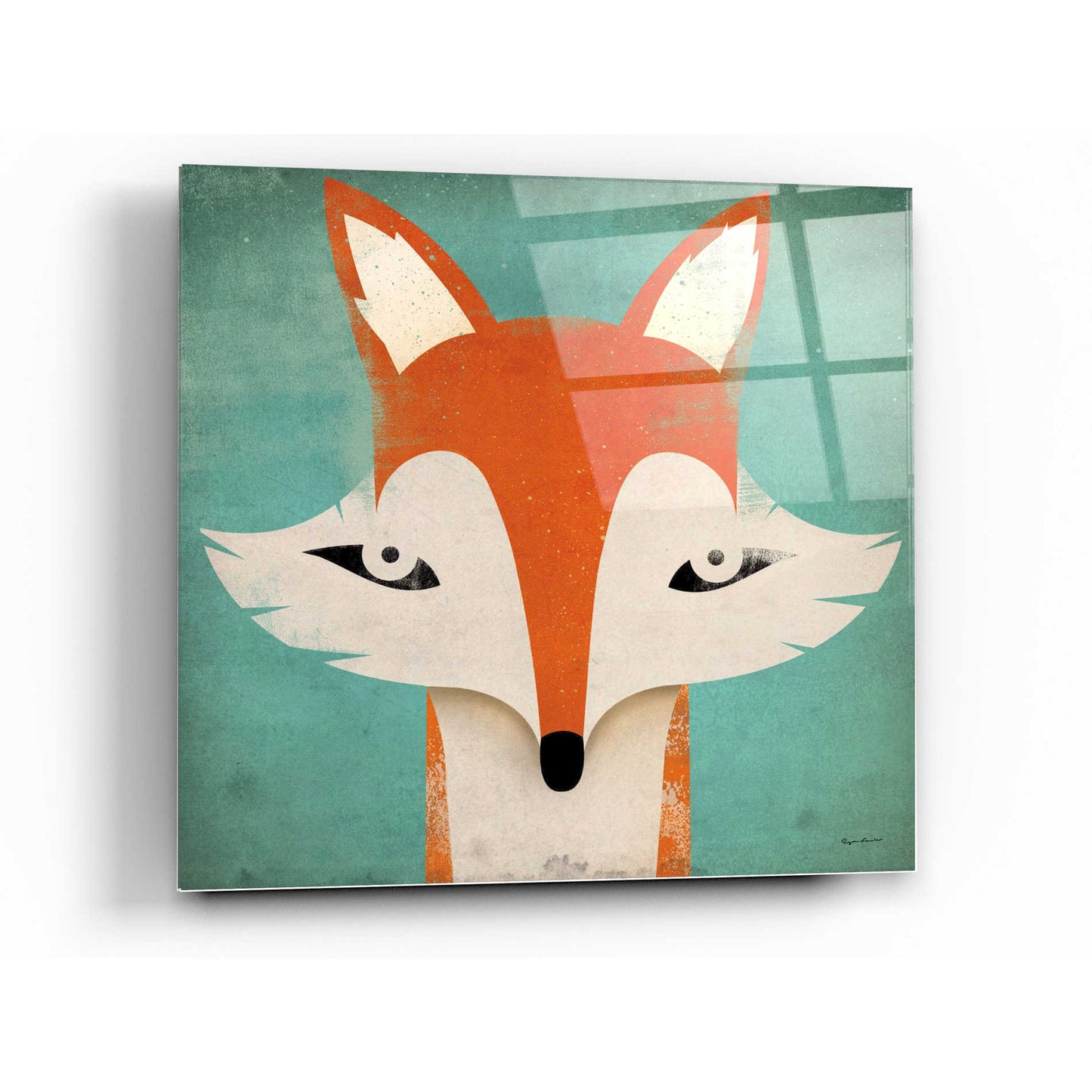 Epic Art 'Fox' by Ryan Fowler, Acrylic Glass Wall Art,36x36