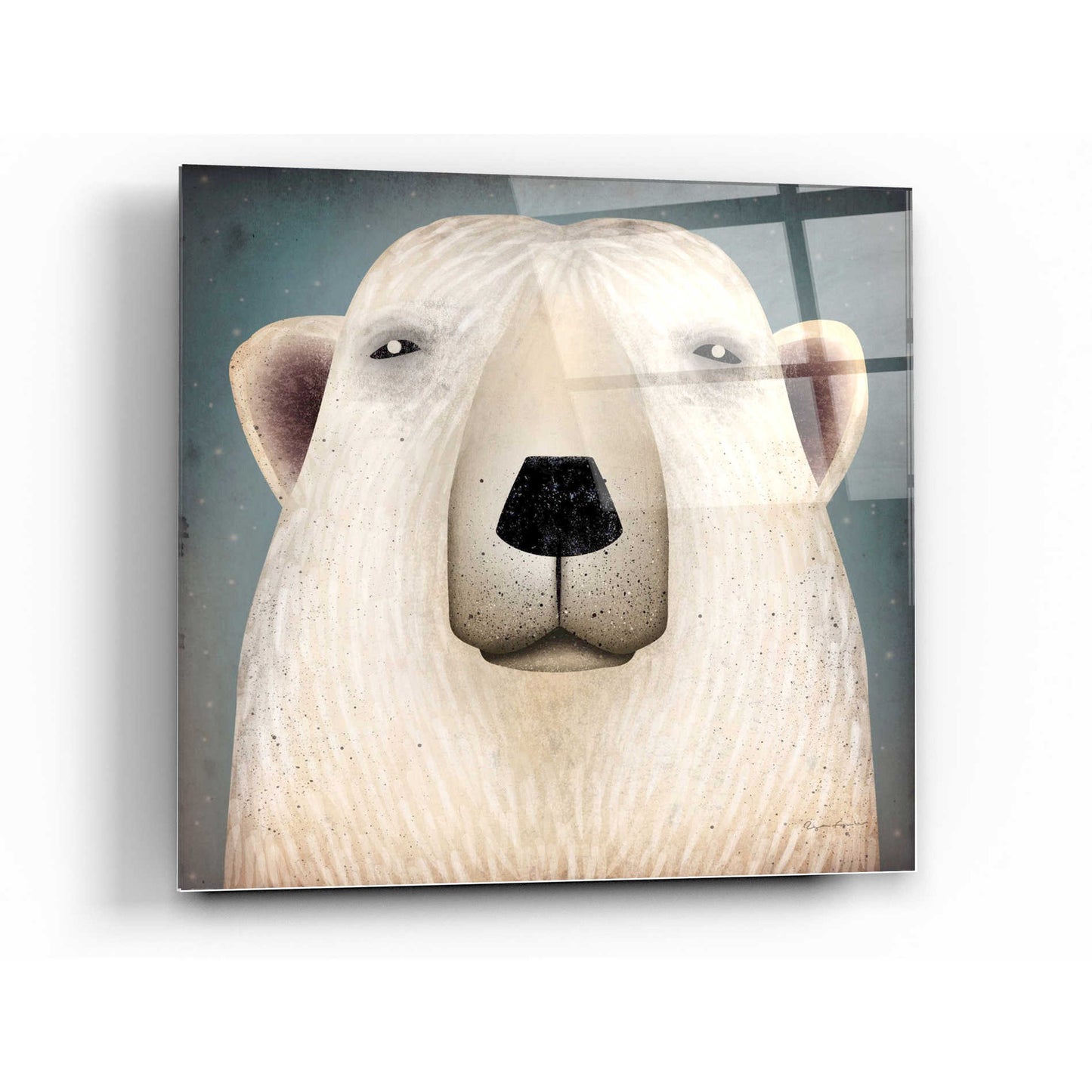 Epic Art 'Polar Bear Wow' by Ryan Fowler, Acrylic Glass Wall Art,36x36