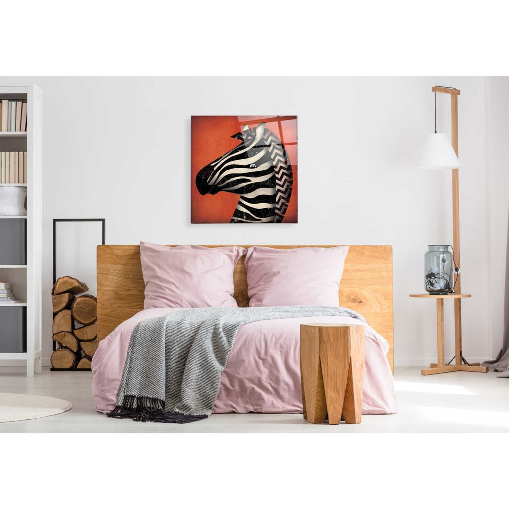 Epic Art 'Zebra Wow' by Ryan Fowler, Acrylic Glass Wall Art,36x36